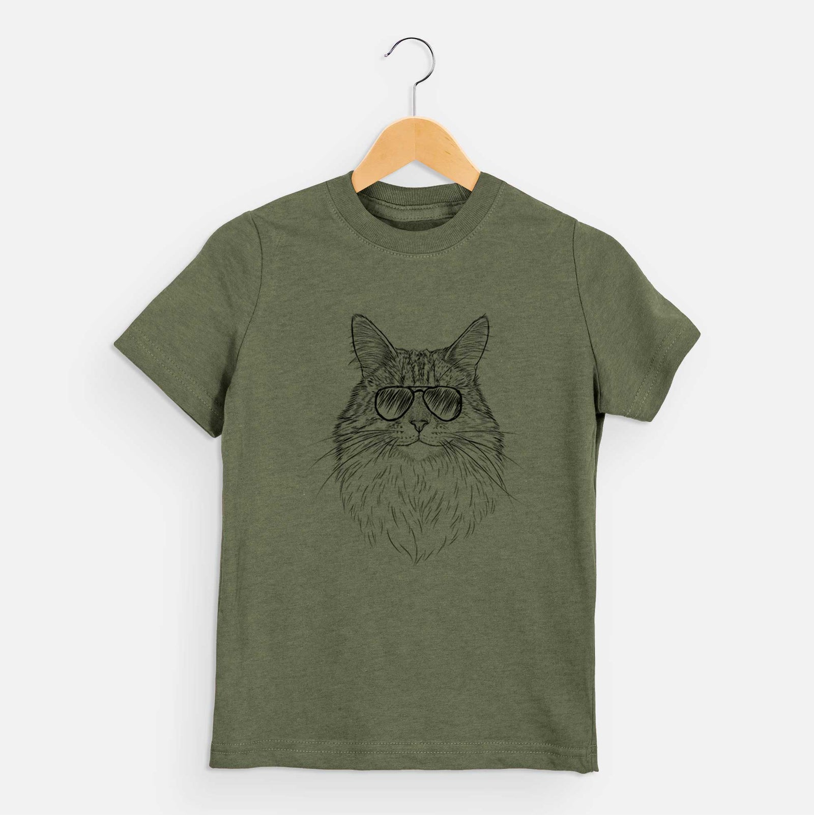 Aviator Angel the Maine Coon Cat - Kids/Youth/Toddler Shirt