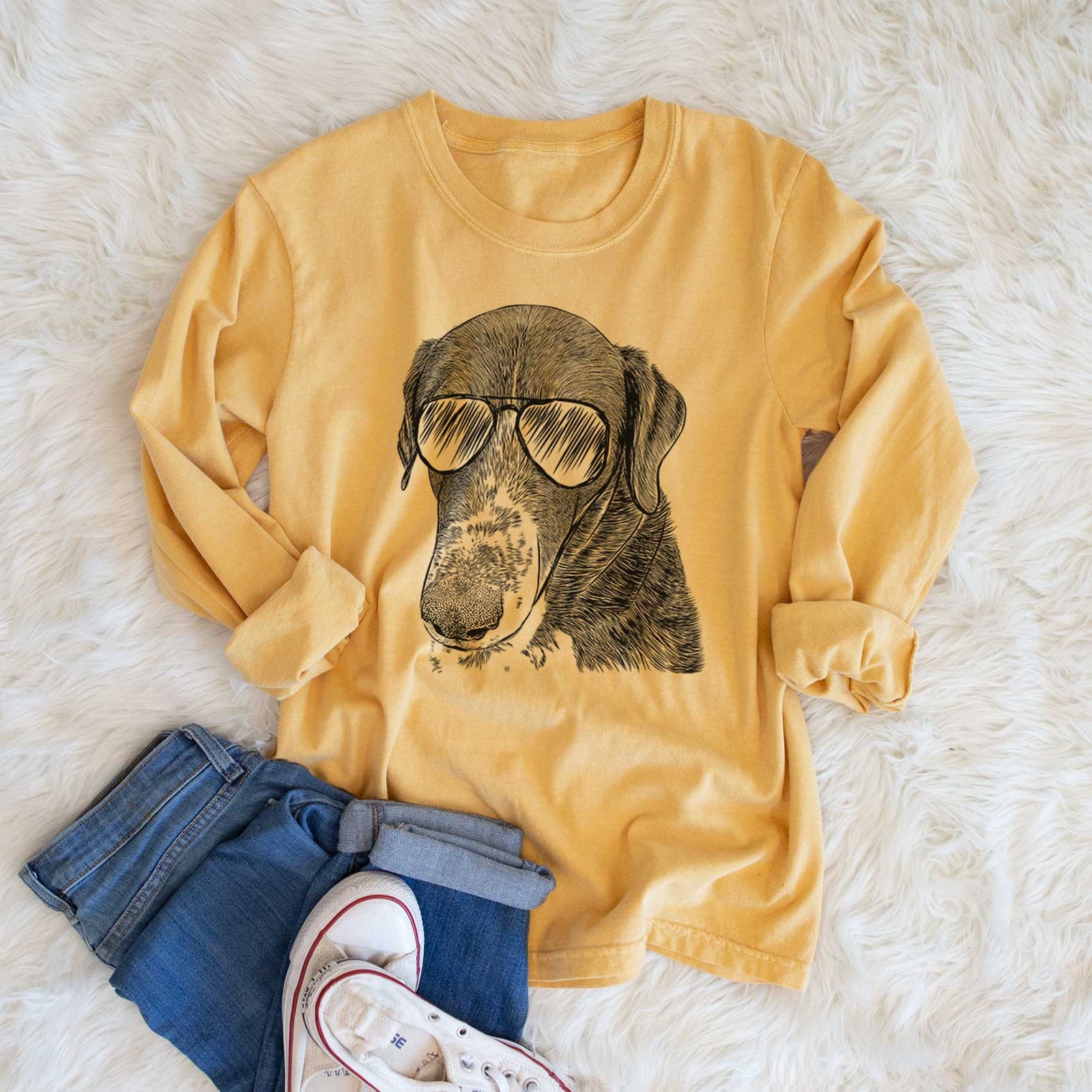 Aviators Angel Orion the Mixed Breed - Heavyweight 100% Cotton Long Sleeve