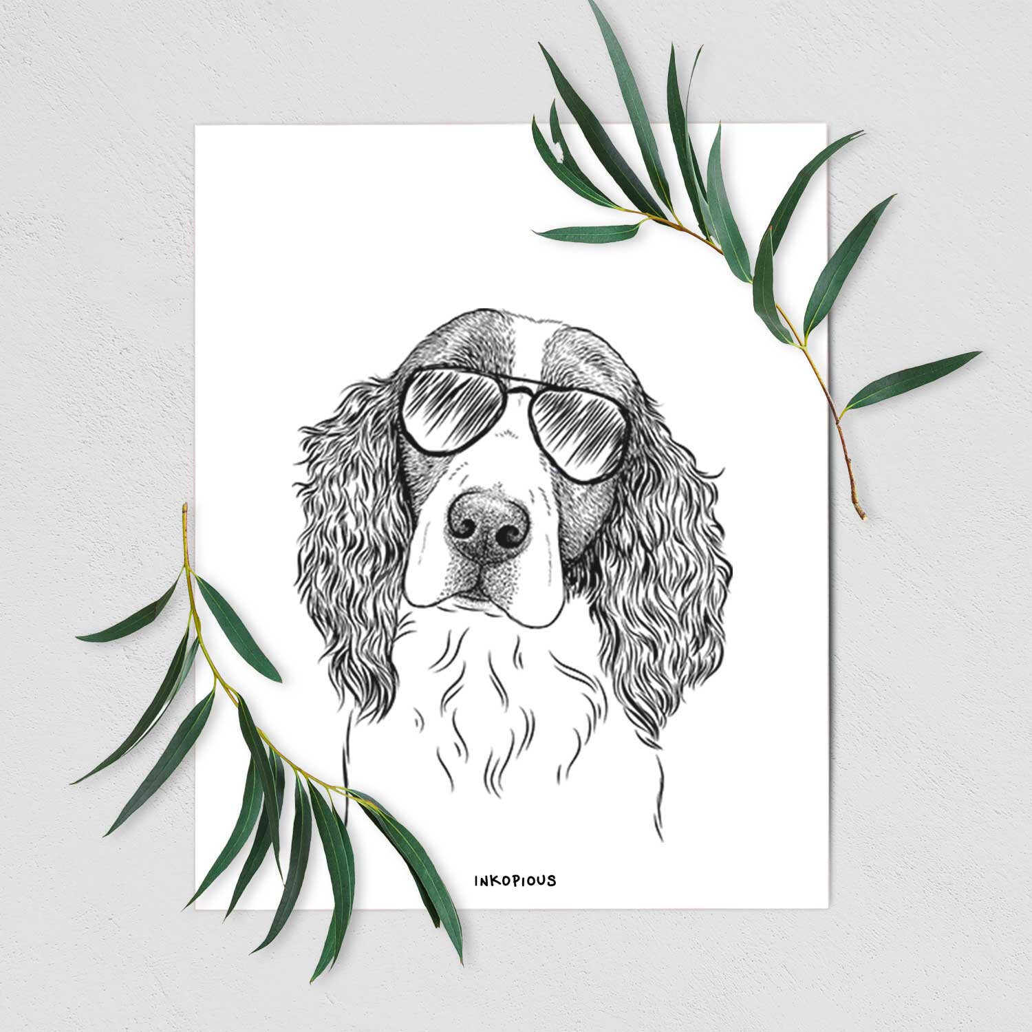 Annie the English Springer Spaniel Art Print