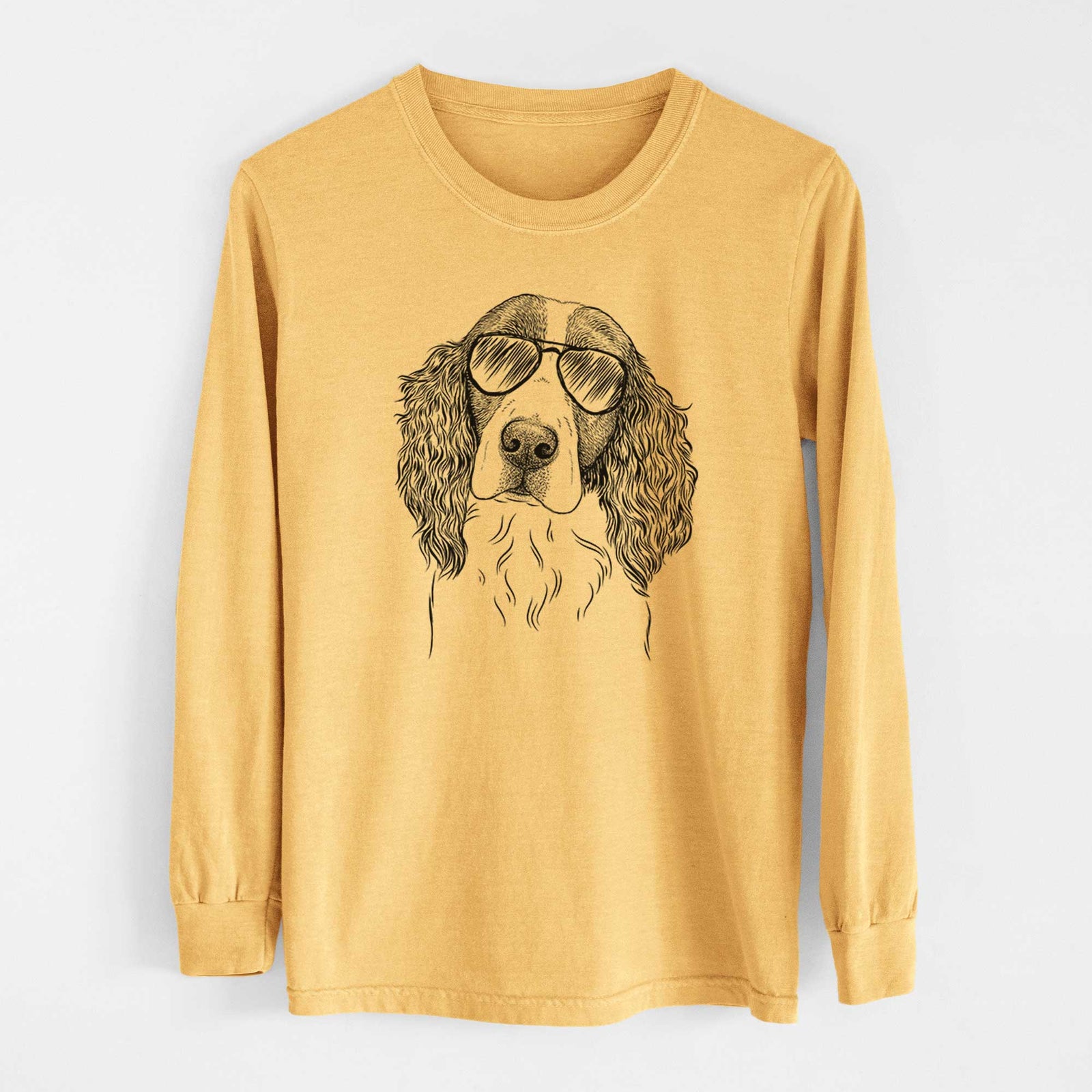 Aviators Annie the English Springer Spaniel - Heavyweight 100% Cotton Long Sleeve