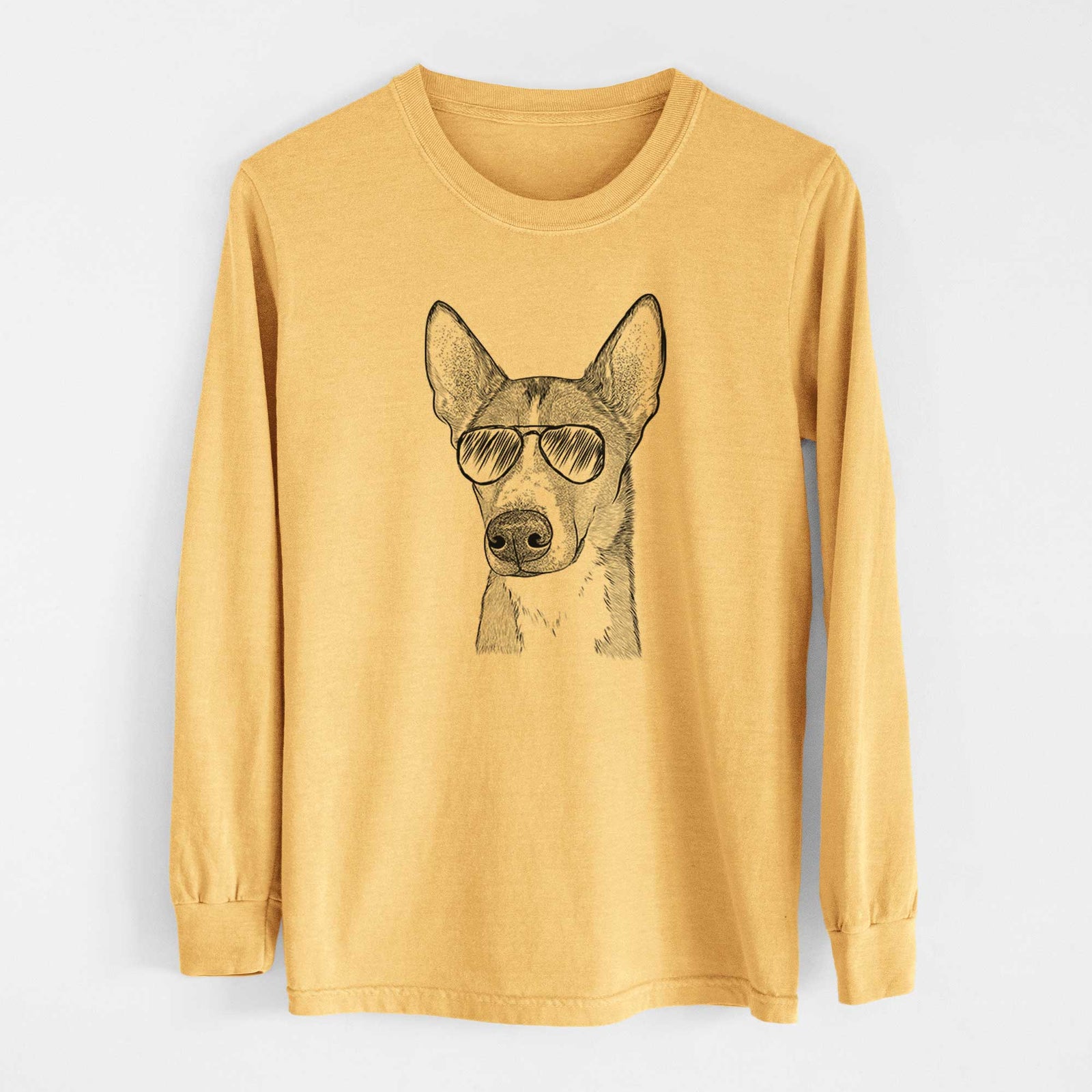 Aviators Anubis the Alaskan Husky - Heavyweight 100% Cotton Long Sleeve