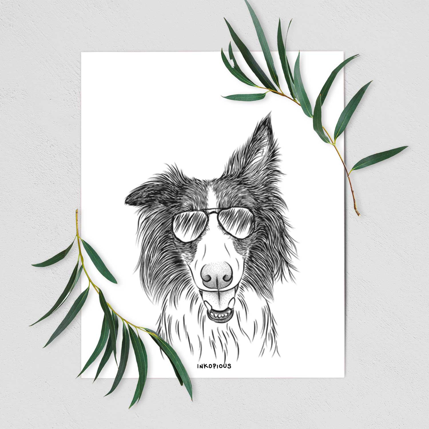 Archie the Silken Windhound Art Print
