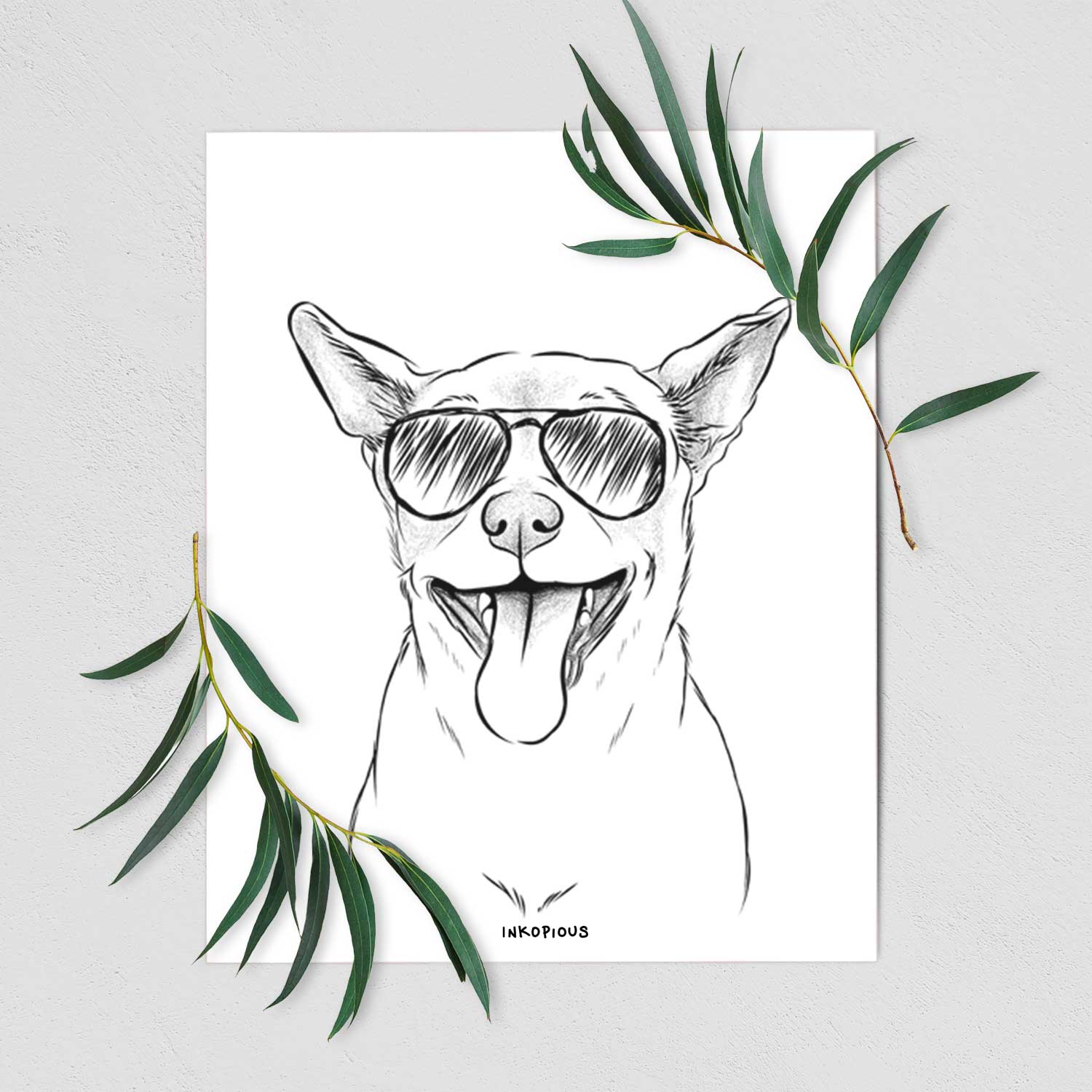 Archie the Chihuahua Mix Art Print