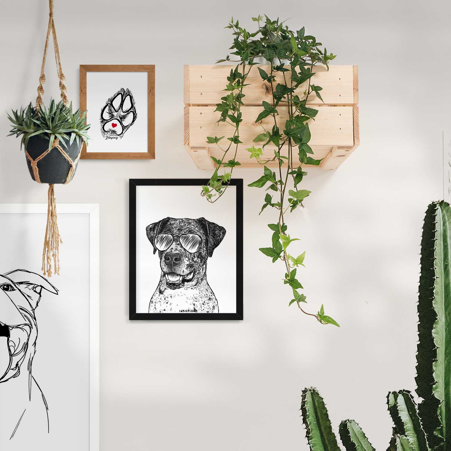 Argos the Catahoula Art Print