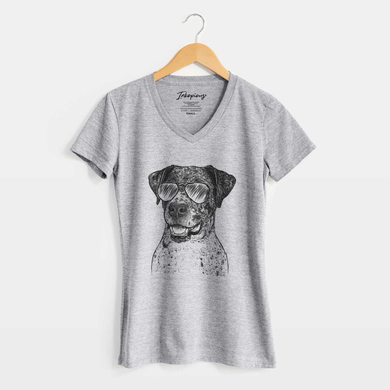 Aviator Argos the Catahoula - Women's V-neck Shirt