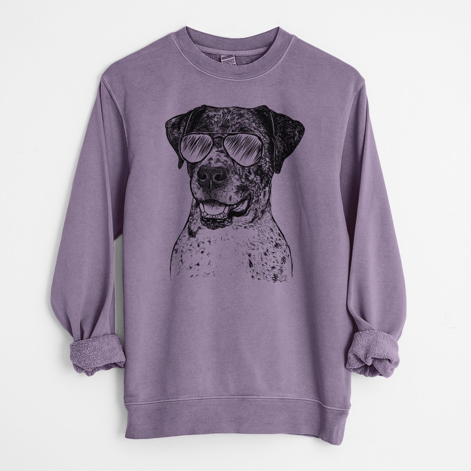 Aviator Argos the Catahoula - Unisex Pigment Dyed Crew Sweatshirt
