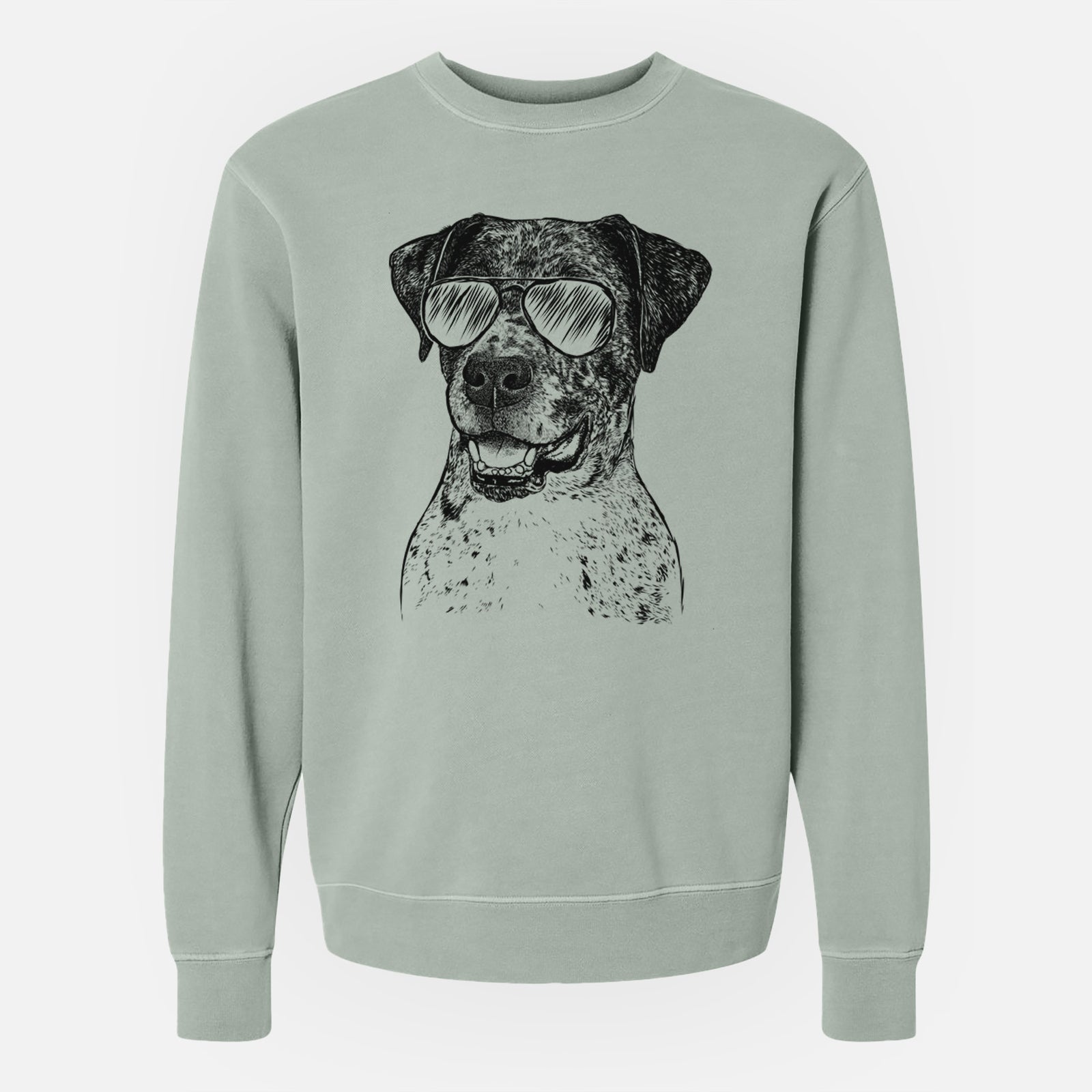 Aviator Argos the Catahoula - Unisex Pigment Dyed Crew Sweatshirt