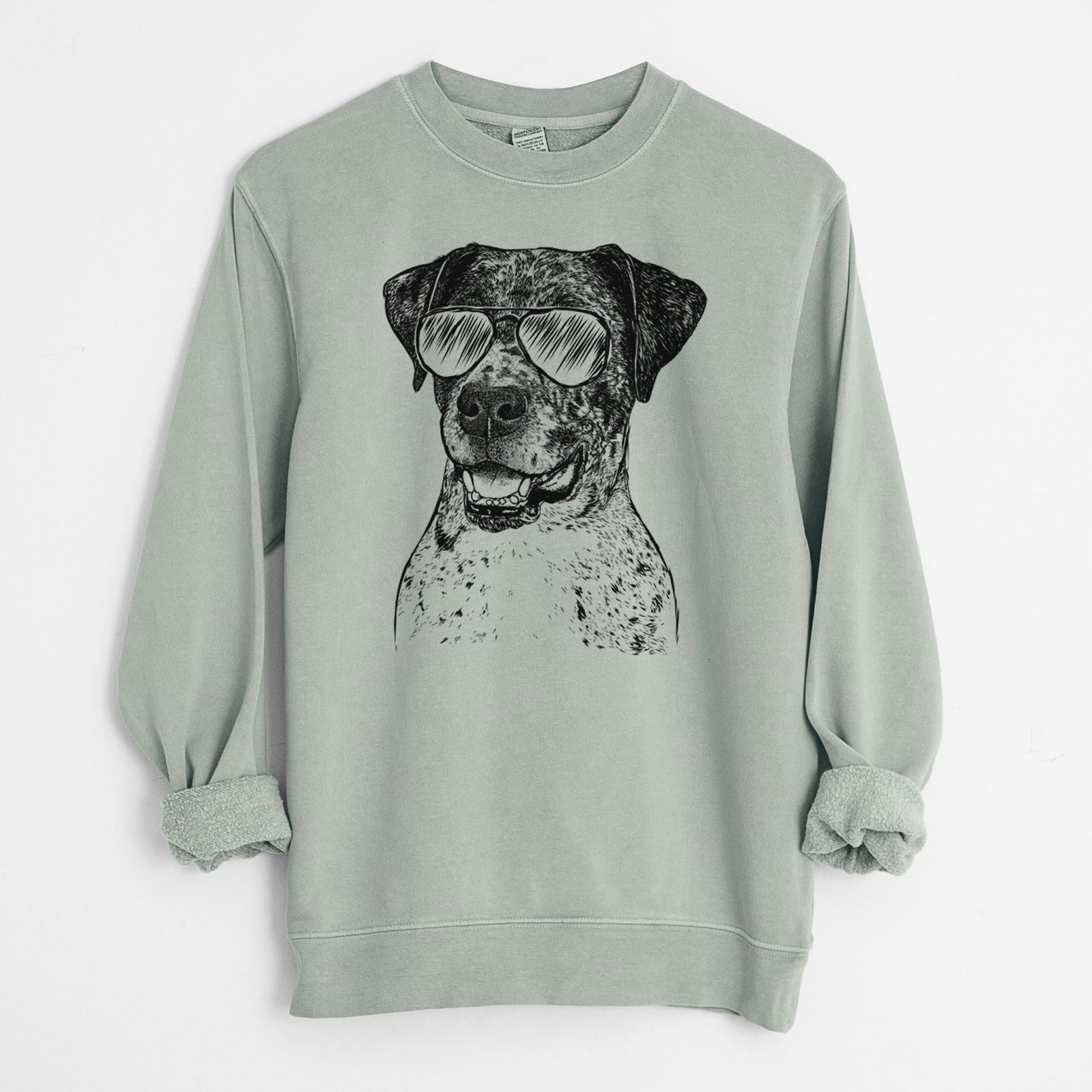 Aviator Argos the Catahoula - Unisex Pigment Dyed Crew Sweatshirt