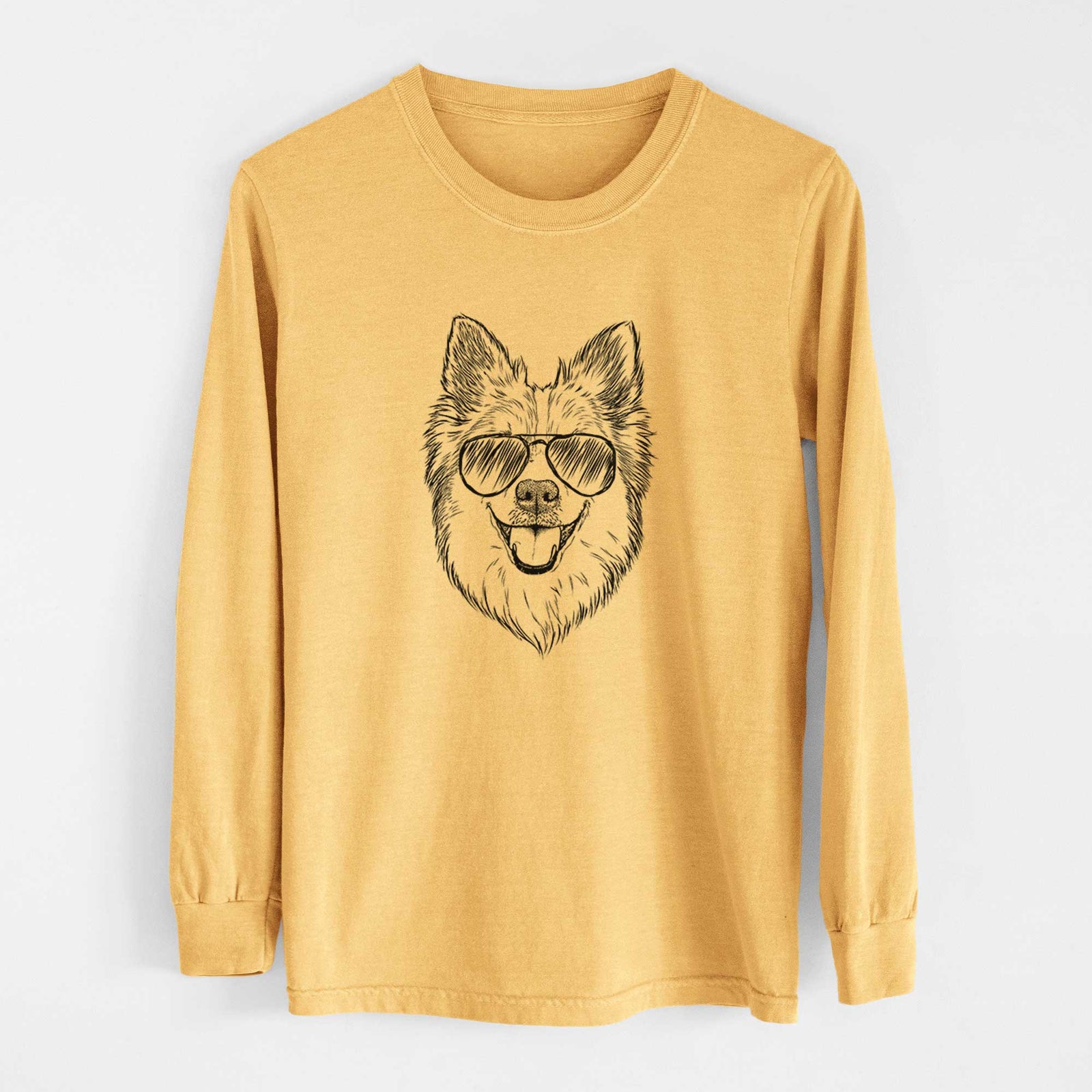 Aviators Ari the Icelandic Sheepdog - Heavyweight 100% Cotton Long Sleeve
