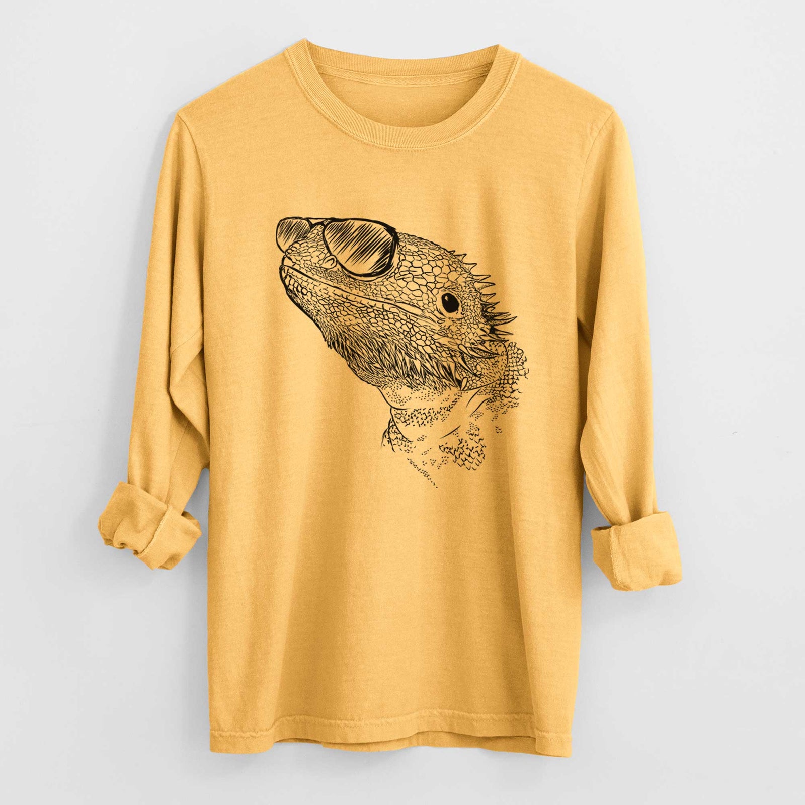Aviators Ash the Bearded Dragon - Heavyweight 100% Cotton Long Sleeve