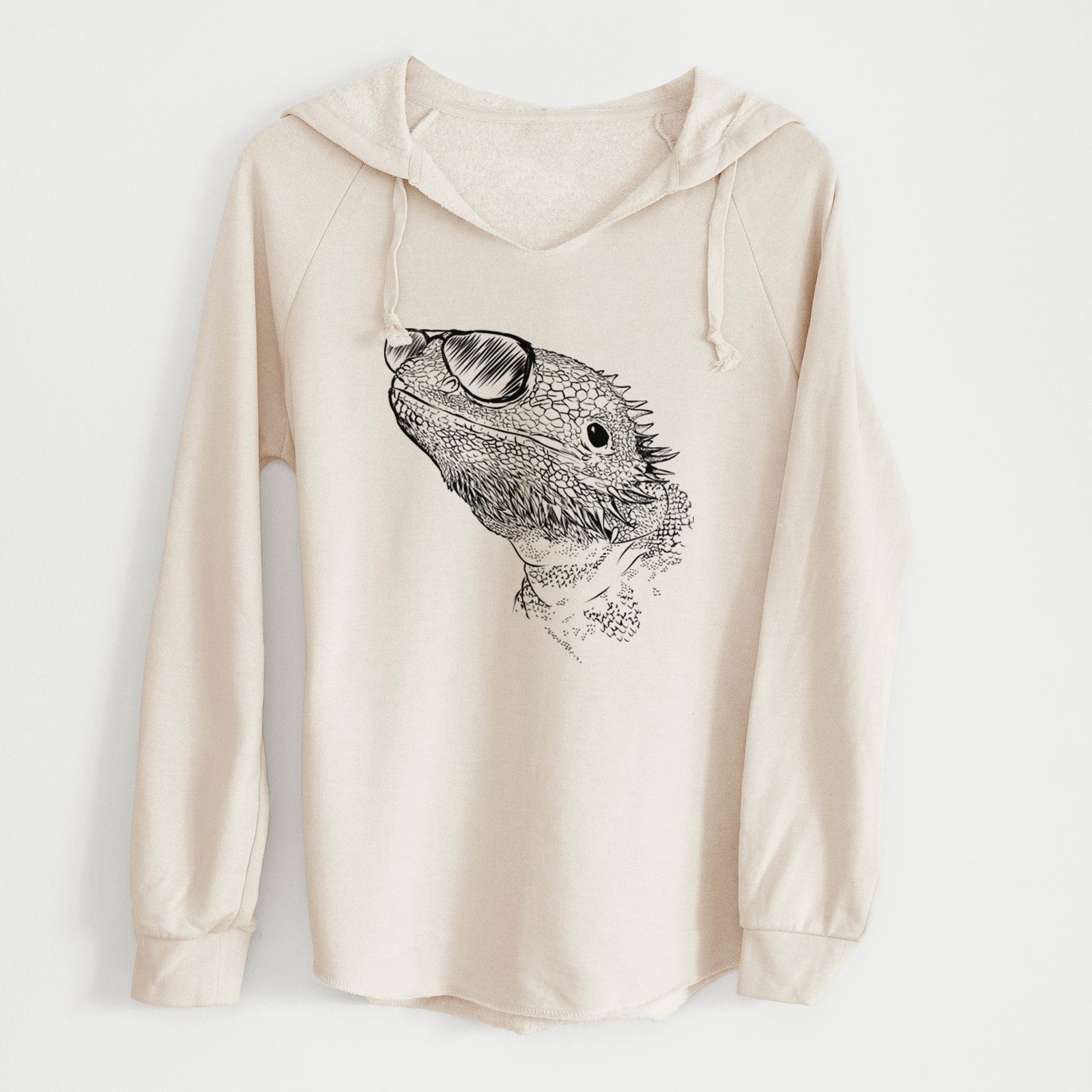 Aviator Ash the Bearded Dragon - Cali Wave Hooded Sweatshirt