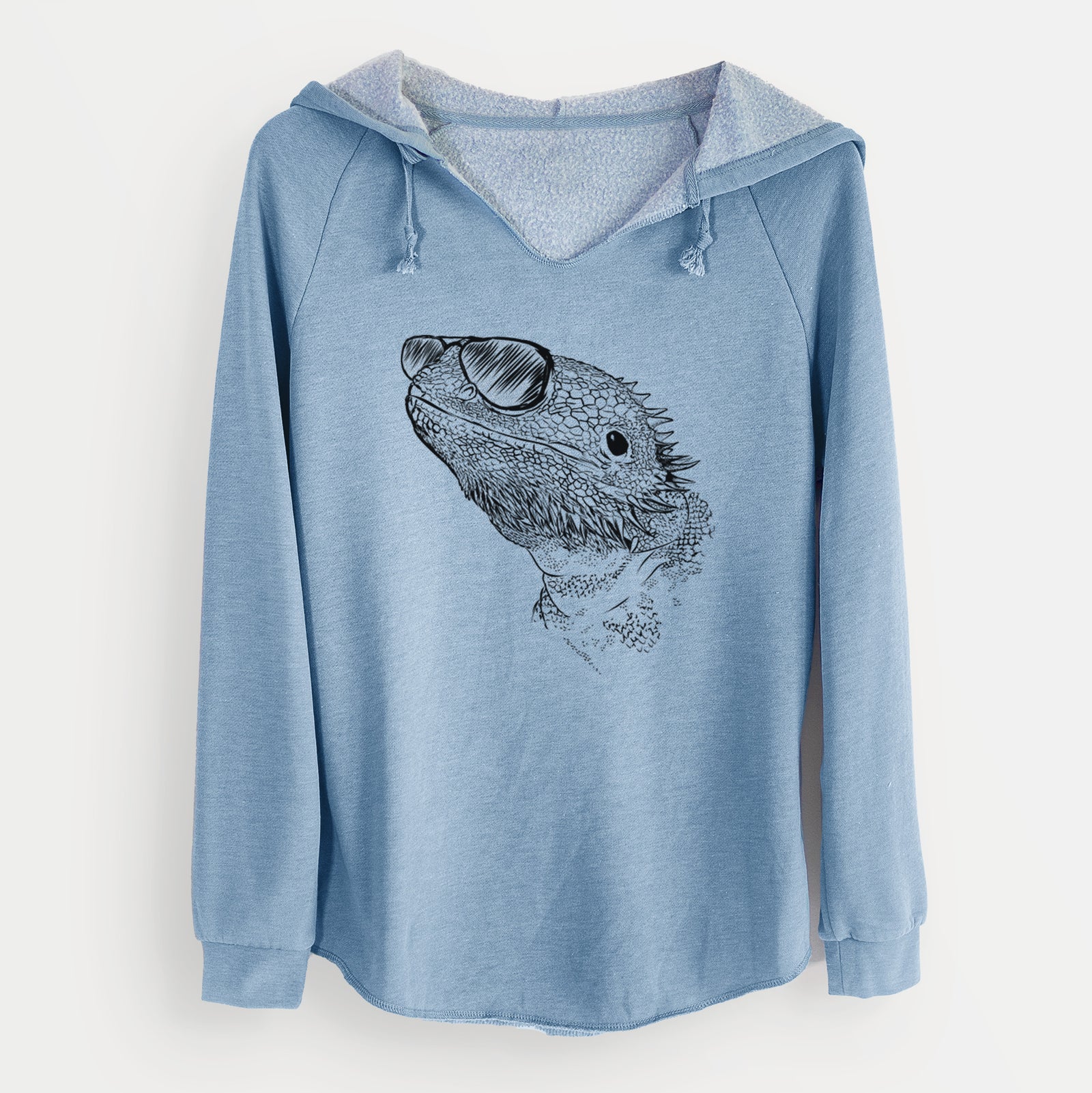 Aviator Ash the Bearded Dragon - Cali Wave Hooded Sweatshirt