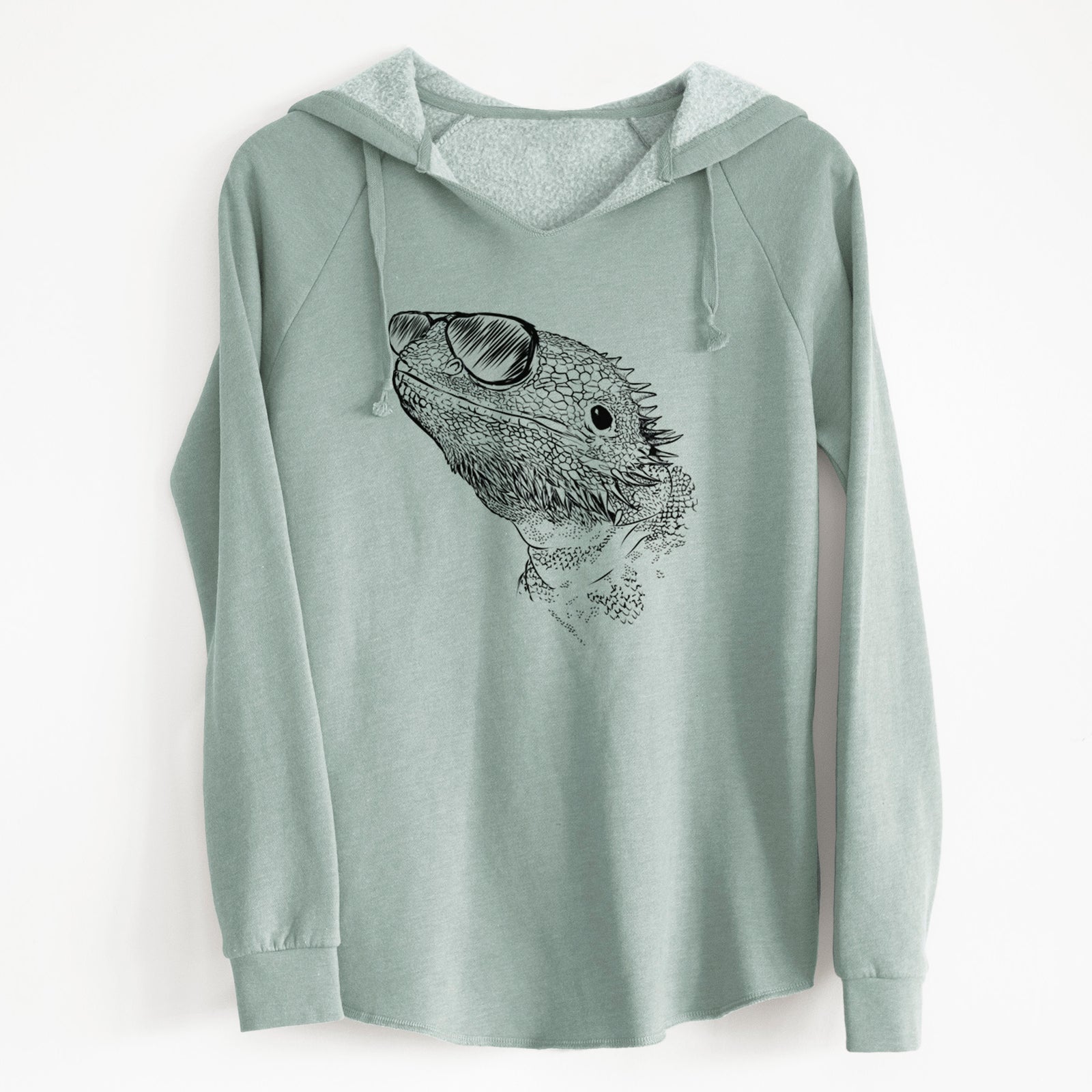 Aviator Ash the Bearded Dragon - Cali Wave Hooded Sweatshirt