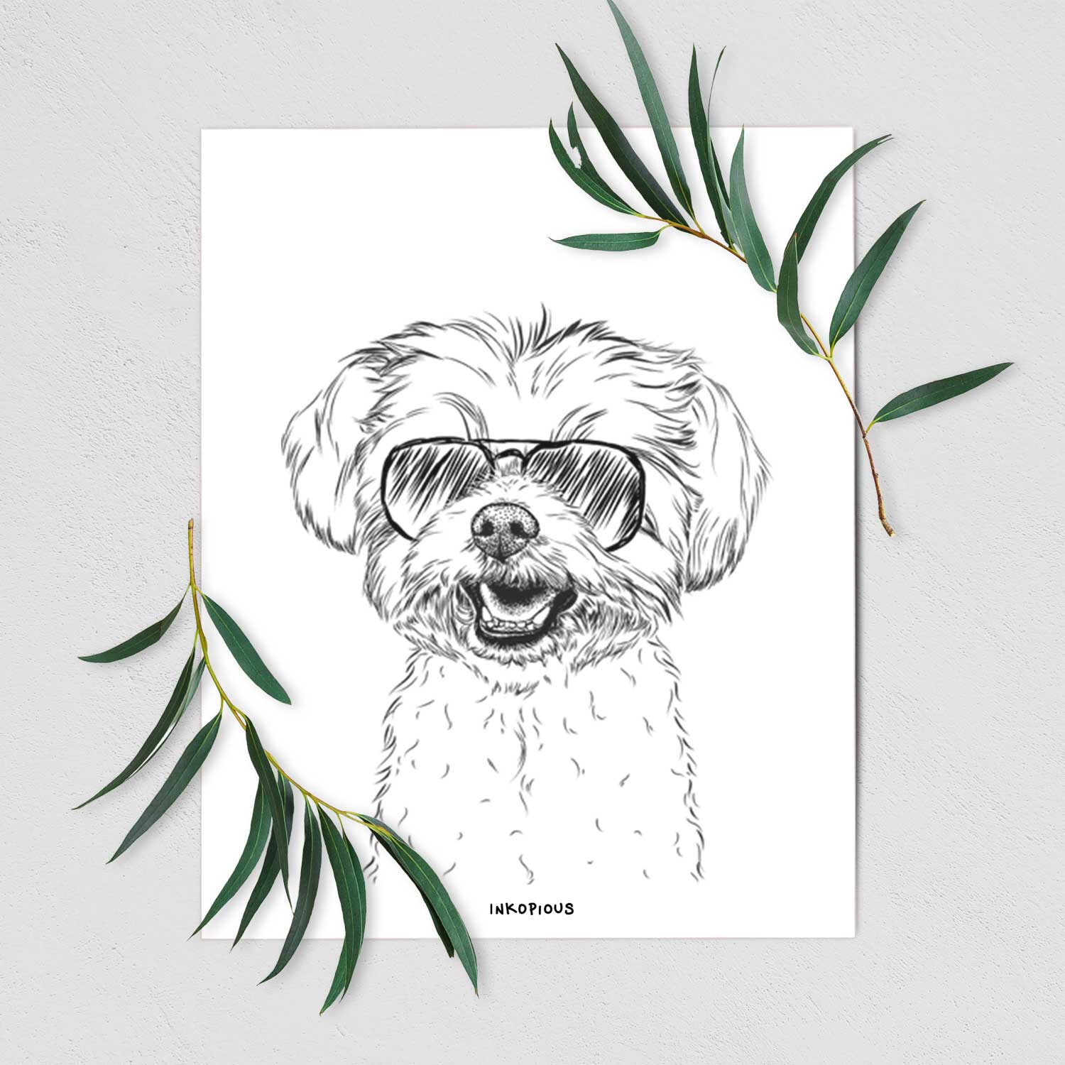 Aspen the Morkie Art Print