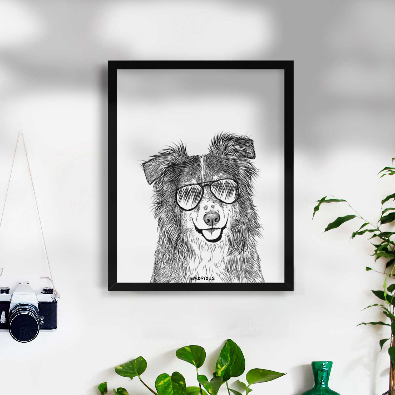 Aushe the Australian Shepherd Art Print