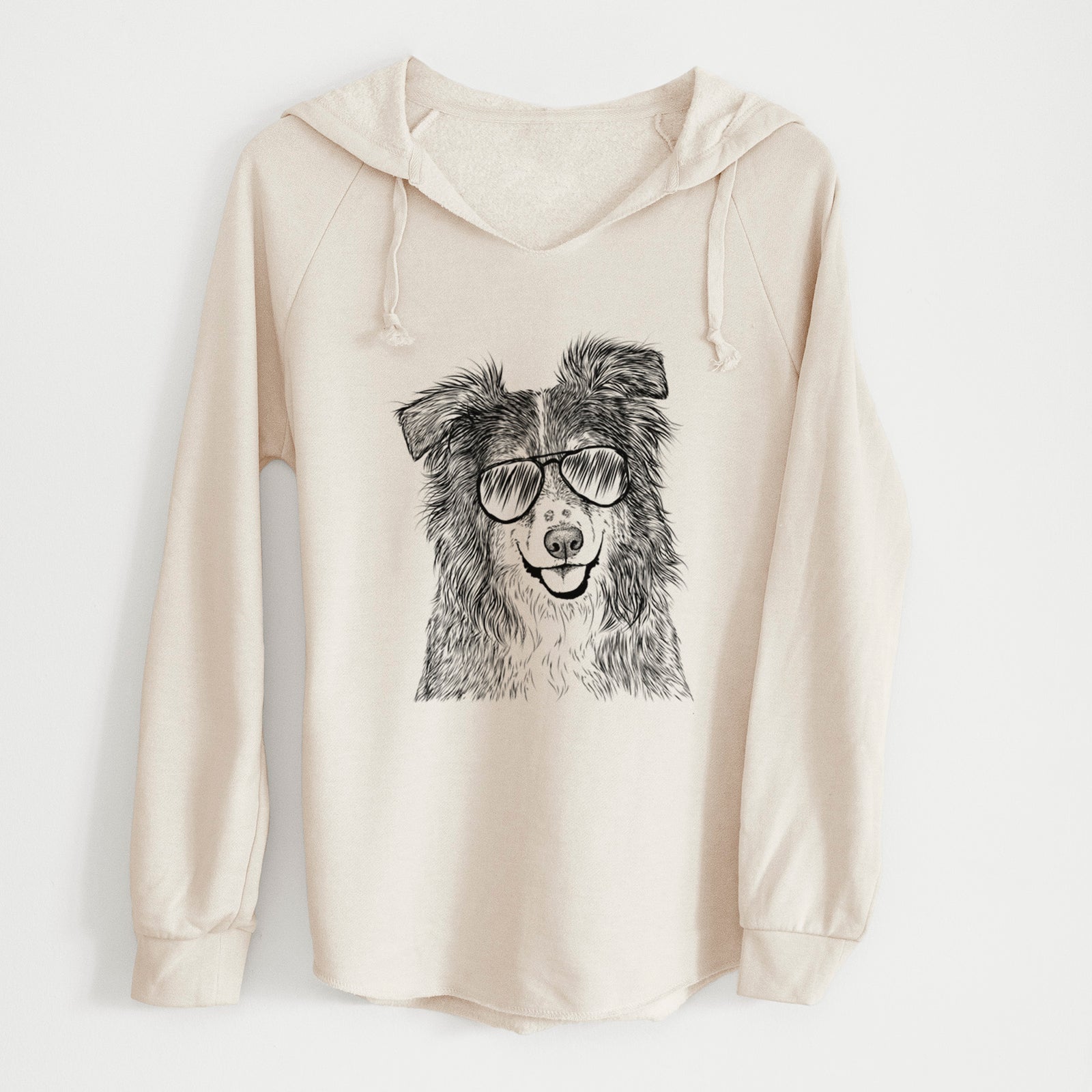 Aviator Aushe the Australian Shepherd - Cali Wave Hooded Sweatshirt