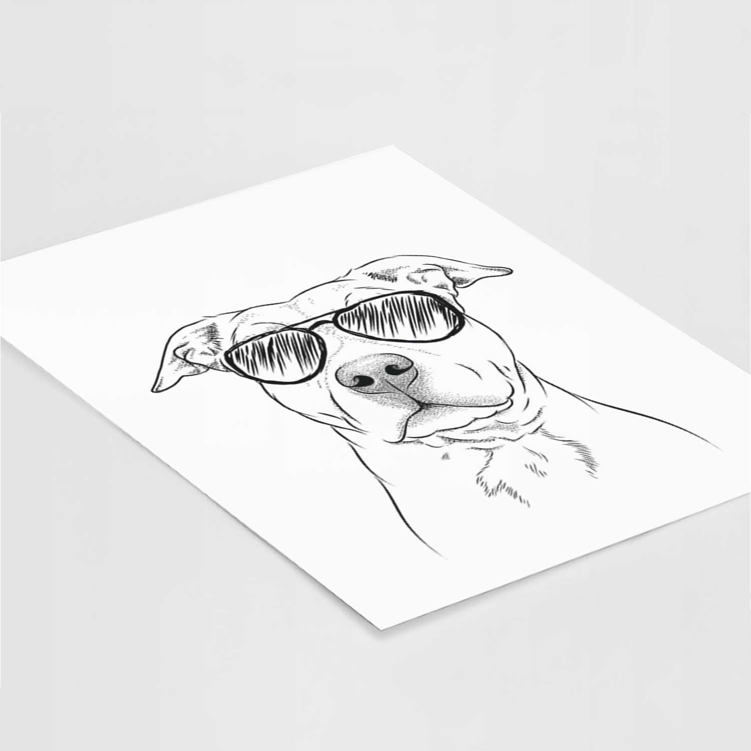 Bailey the American Staffordshire Terrier Art Print