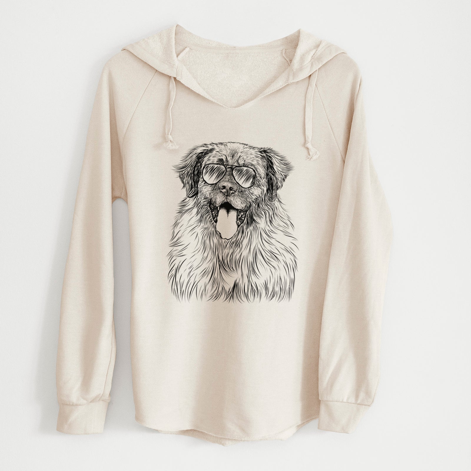 Aviator Bamboo the Leonberger - Cali Wave Hooded Sweatshirt