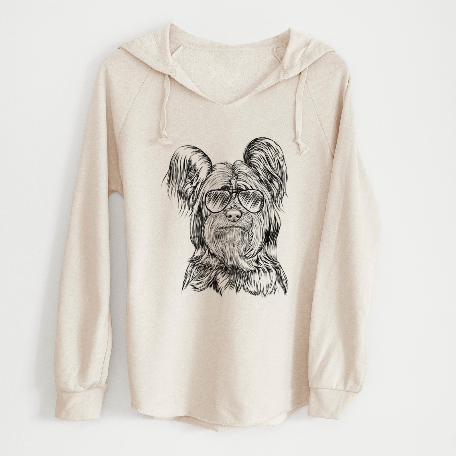 Aviator Bandit the Skye Terrier - Cali Wave Hooded Sweatshirt