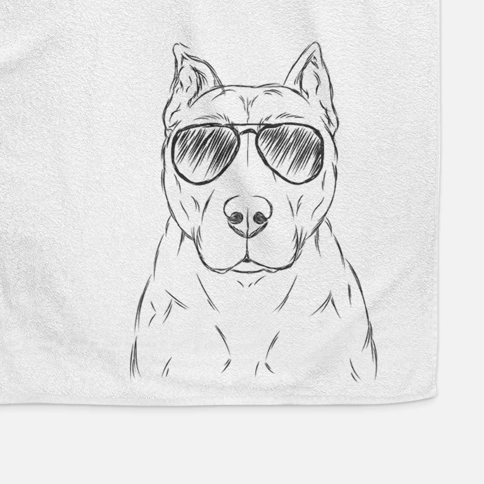 Bane the Pitbull Mix Decorative Hand Towel