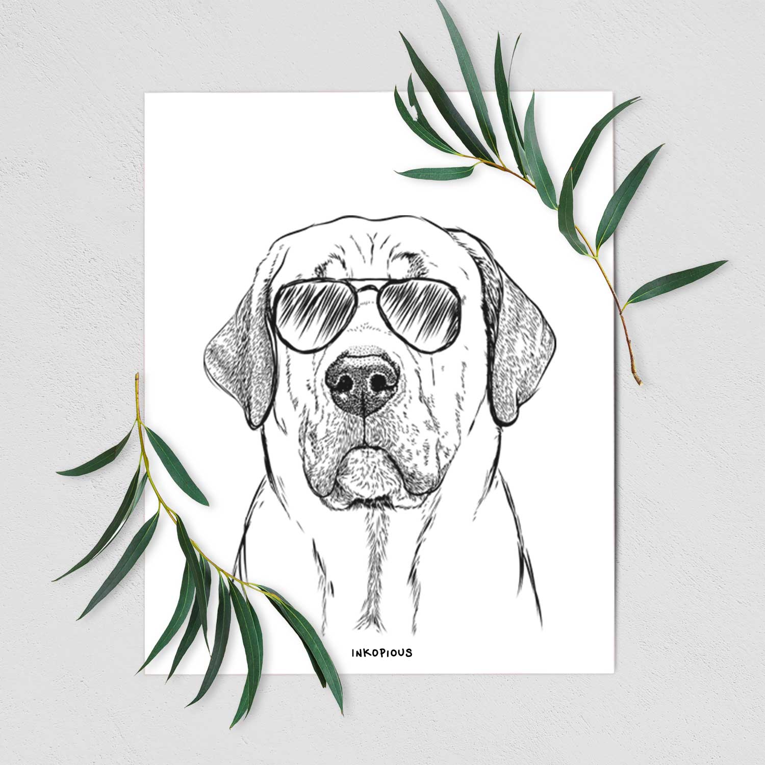 Beau the Broholmer Art Print