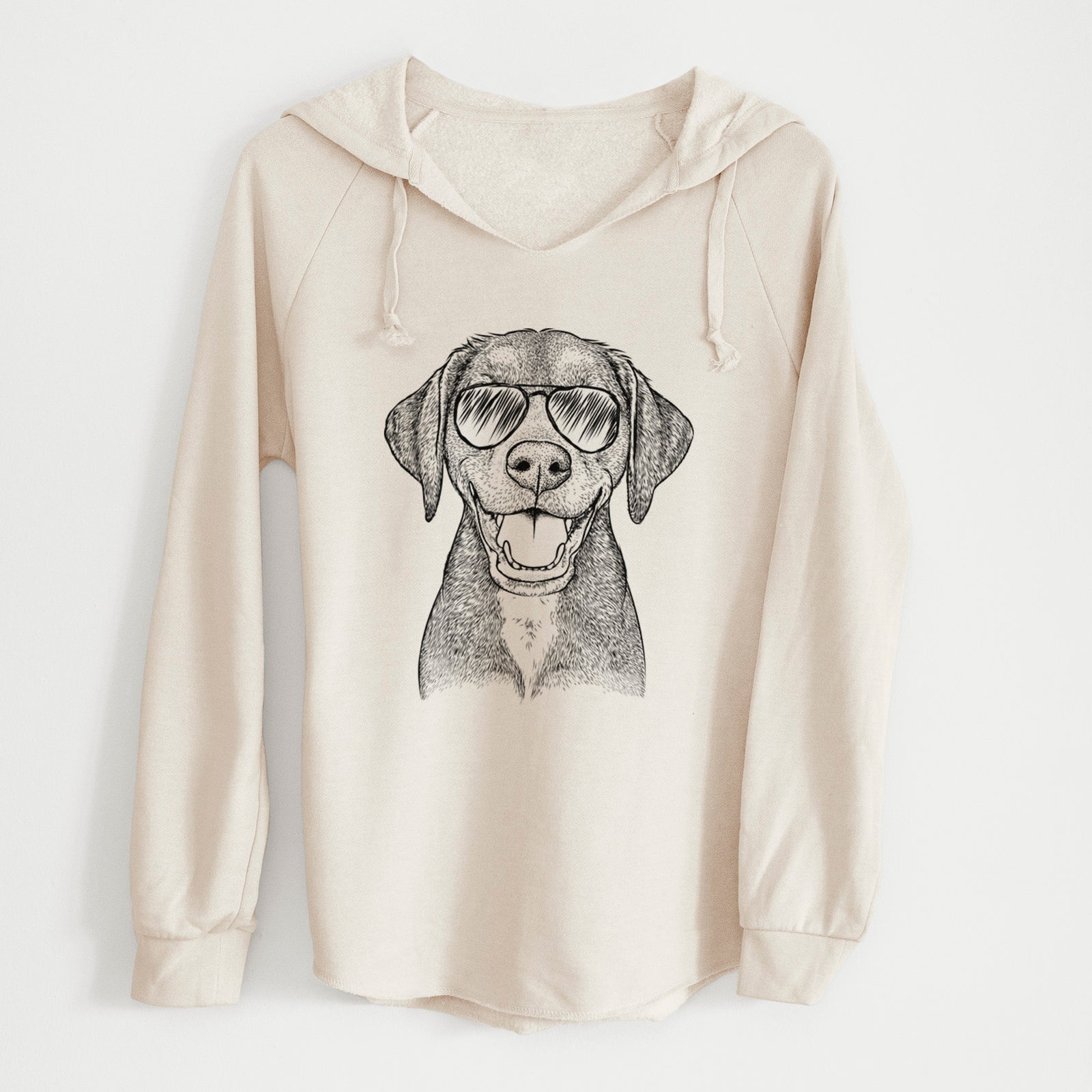 Aviator Beaver the Hound Mix - Cali Wave Hooded Sweatshirt