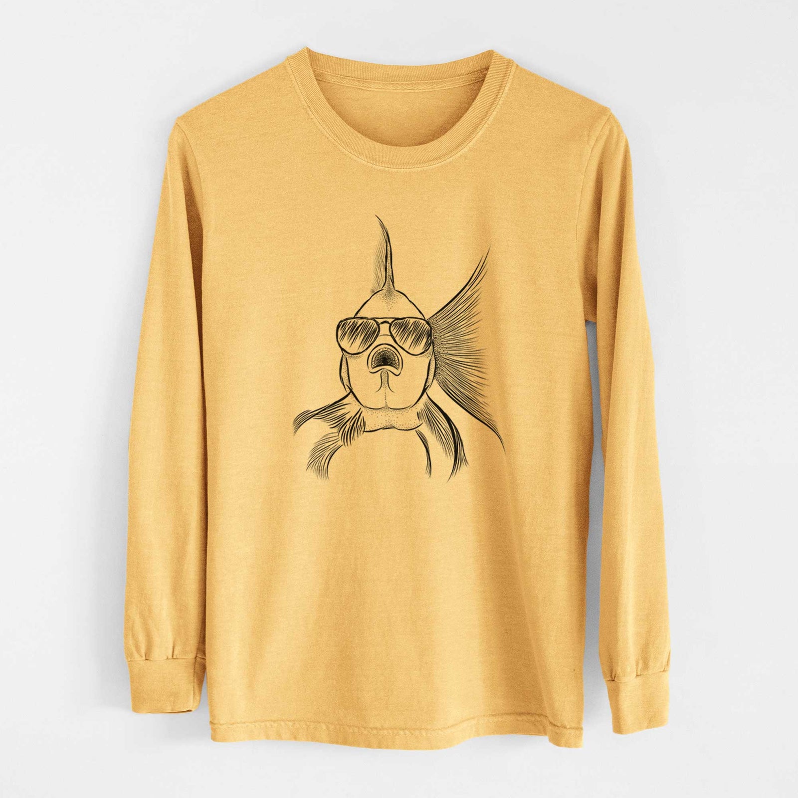Aviators Beefcake the Goldfish - Heavyweight 100% Cotton Long Sleeve