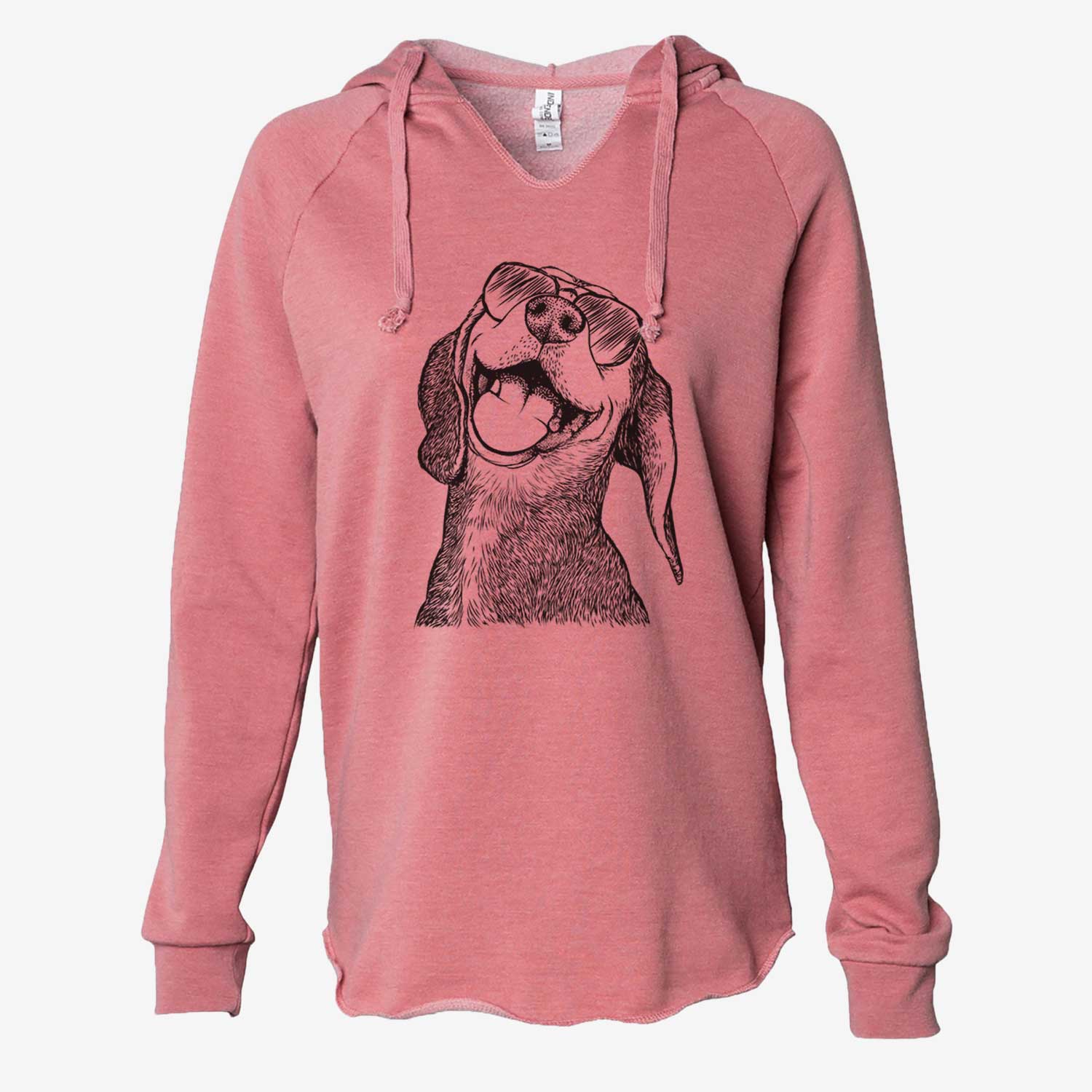 Belle the Hound Mix - Cali Wave Hooded Sweatshirt
