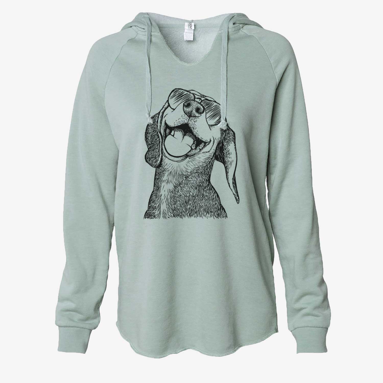 Belle the Hound Mix - Cali Wave Hooded Sweatshirt
