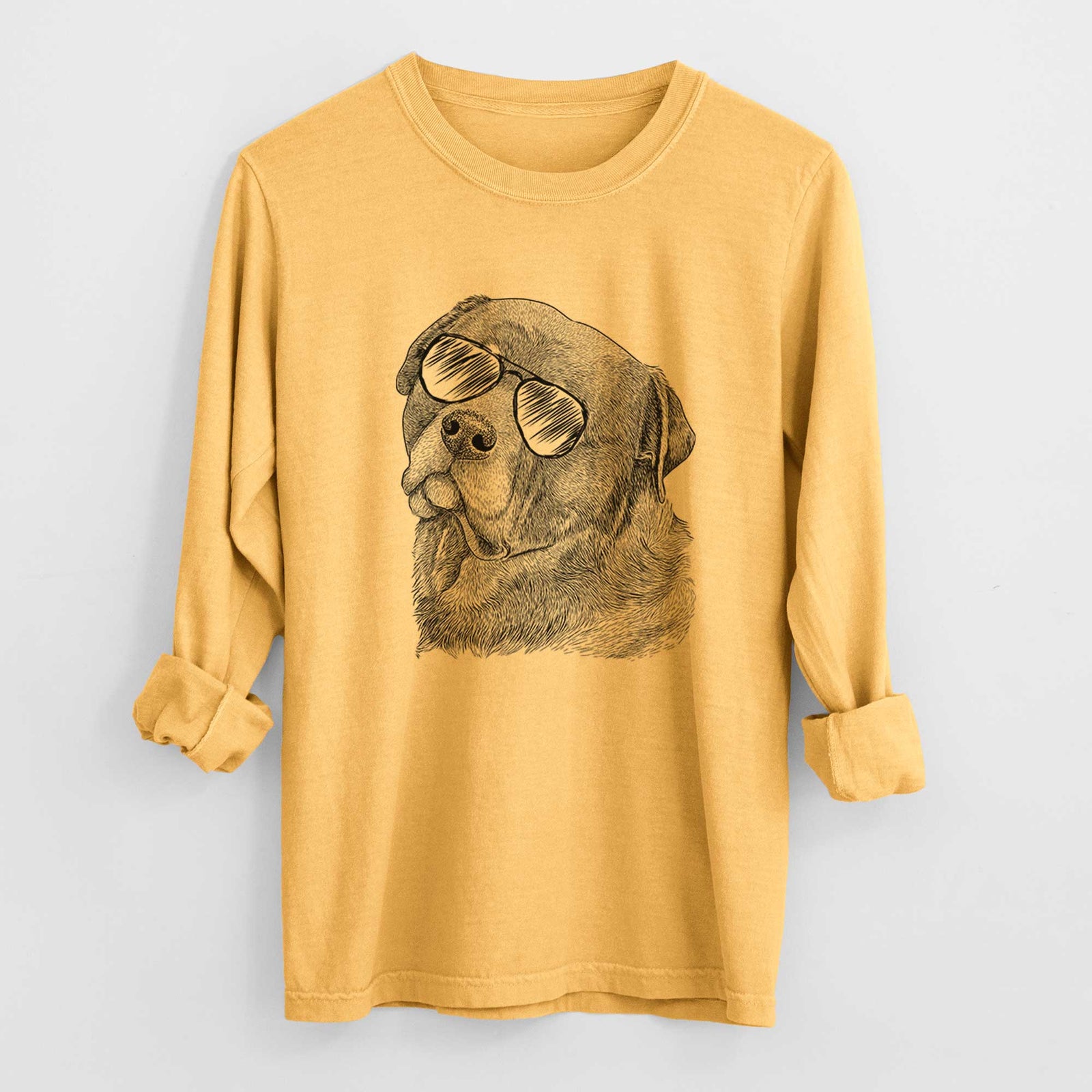 Aviators Bender the Rottweiler - Heavyweight 100% Cotton Long Sleeve