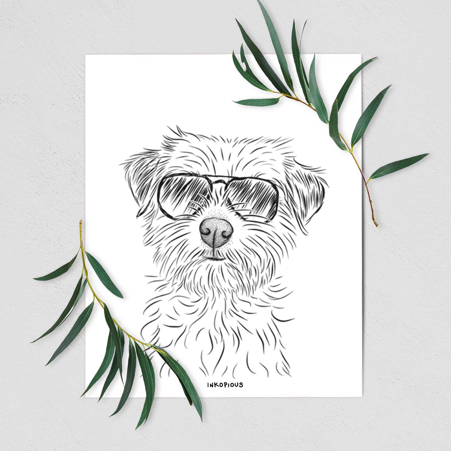 Benjamin the Border Terrier Art Print