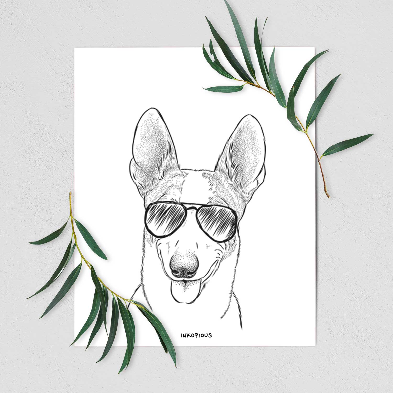 Berlin the Carolina Dog Art Print