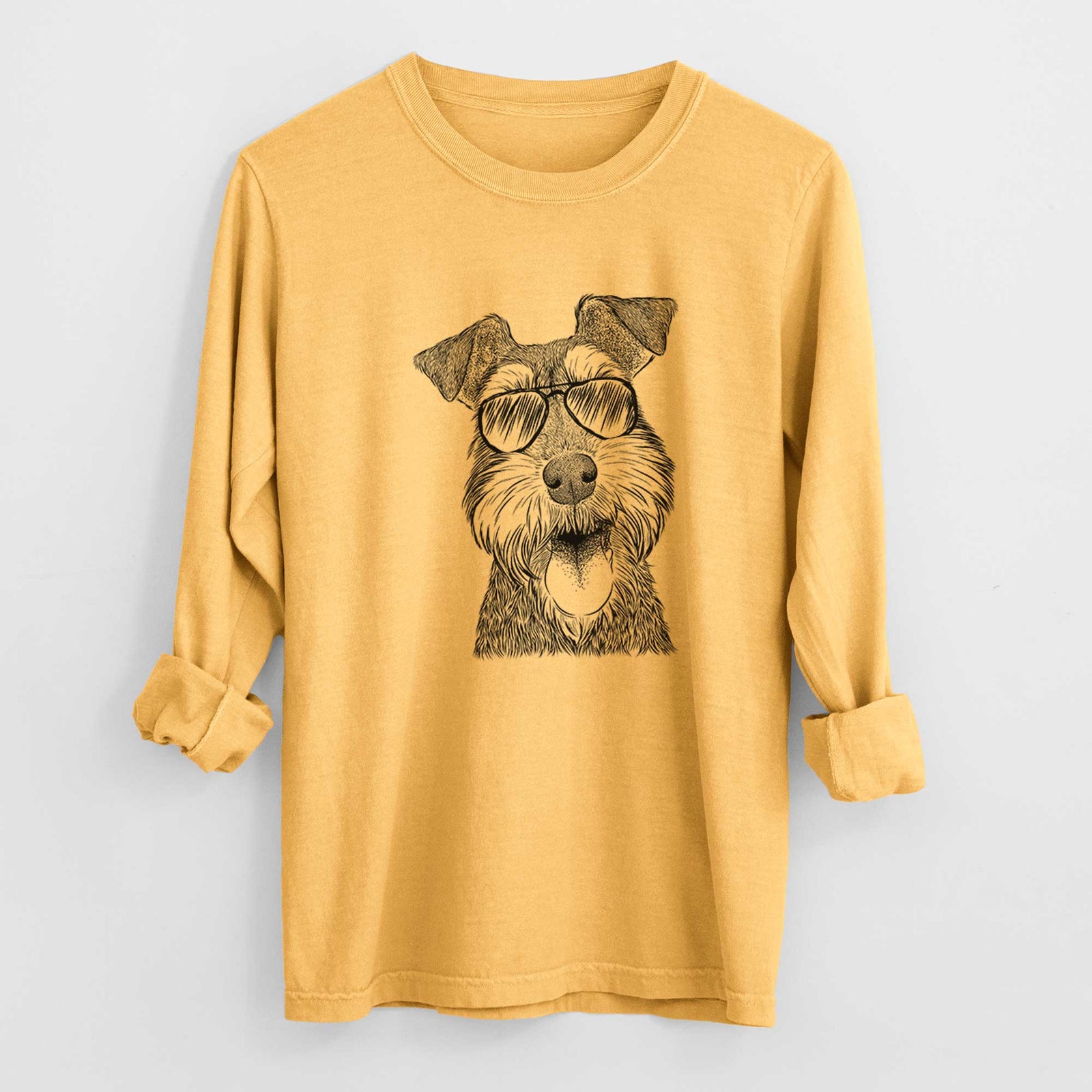 Aviators Bernadette the Mini Schnauzer - Heavyweight 100% Cotton Long Sleeve
