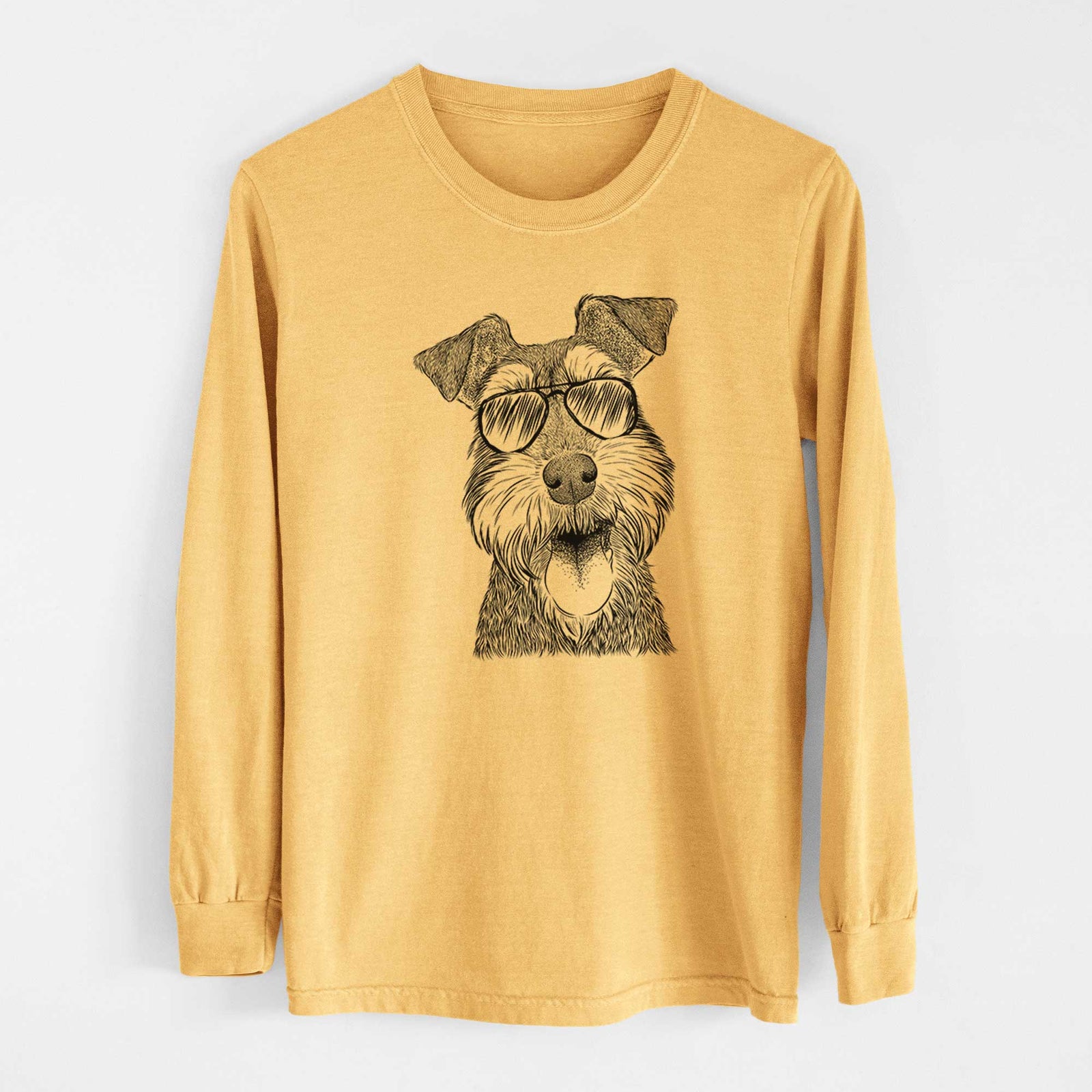 Aviators Bernadette the Mini Schnauzer - Heavyweight 100% Cotton Long Sleeve