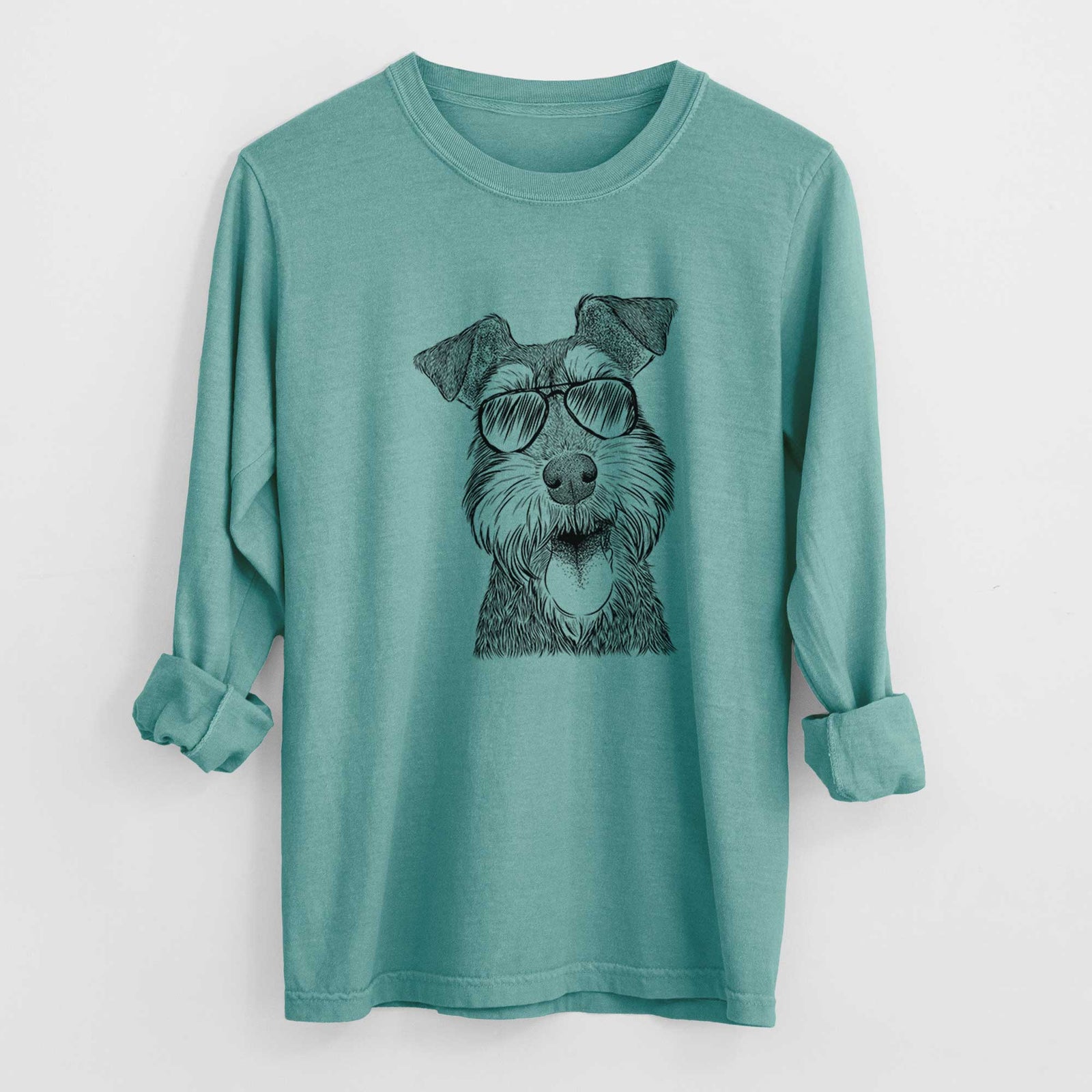 Aviators Bernadette the Mini Schnauzer - Heavyweight 100% Cotton Long Sleeve