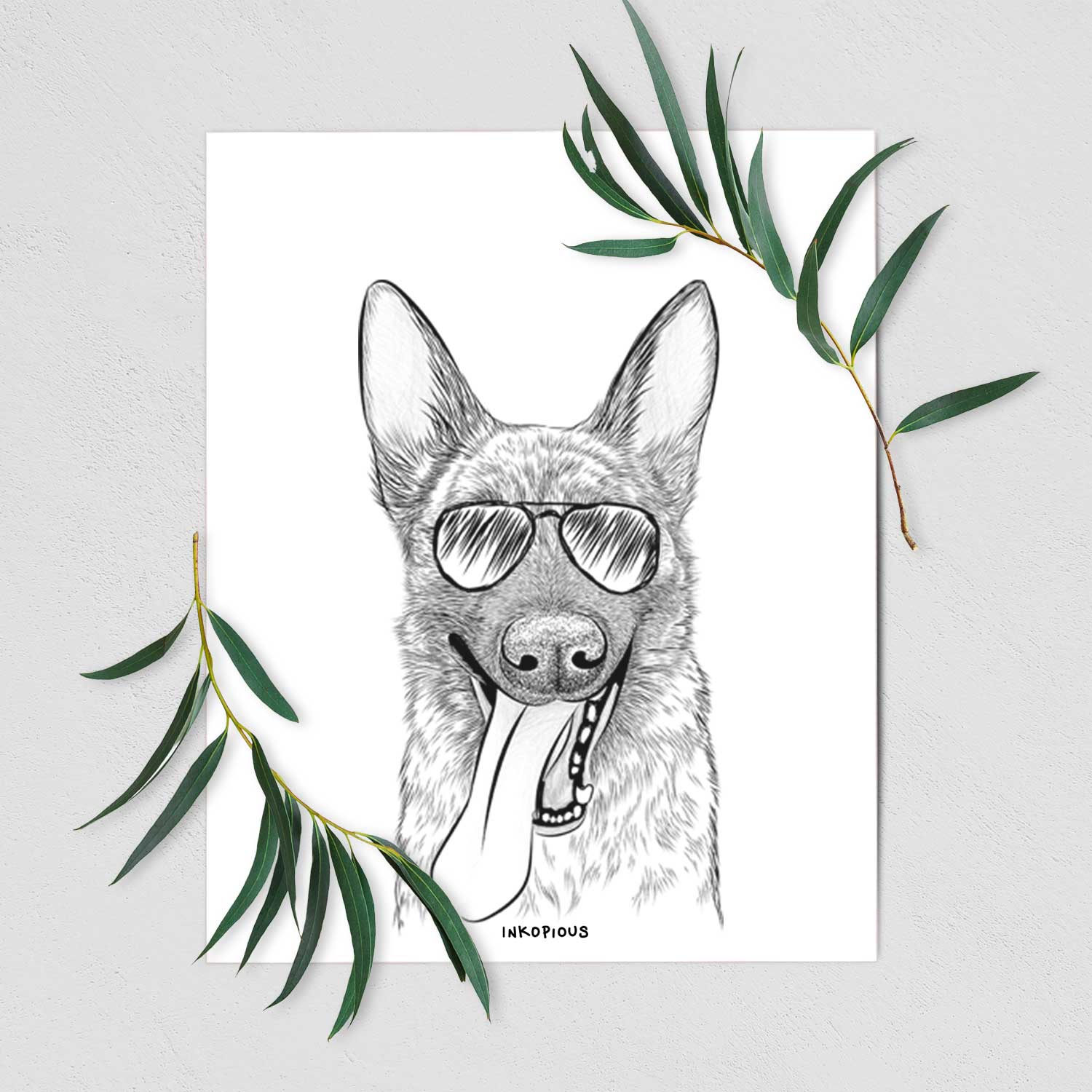 Bessa the Dutch Shepherd Art Print