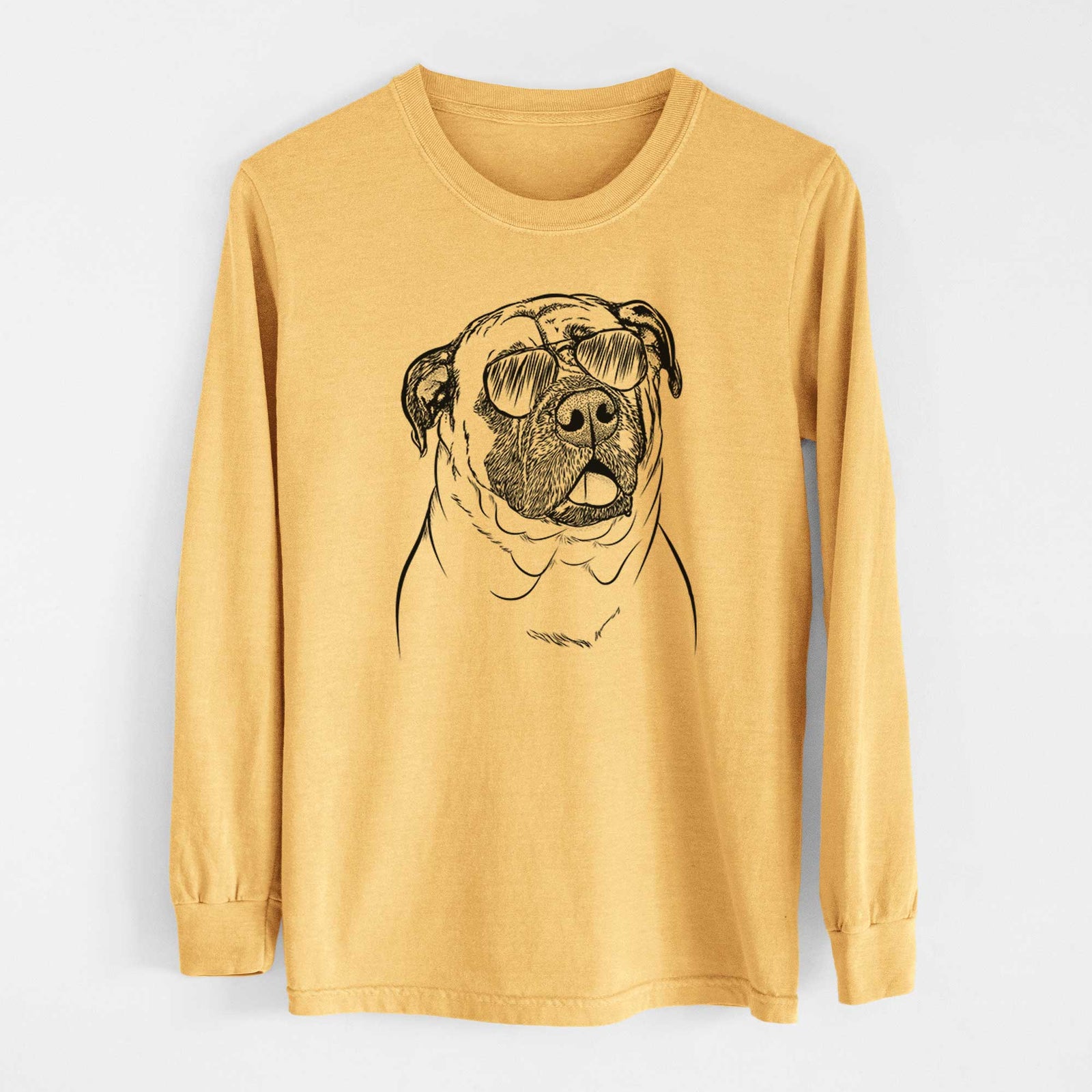 Aviators Big P the English Mastiff - Heavyweight 100% Cotton Long Sleeve