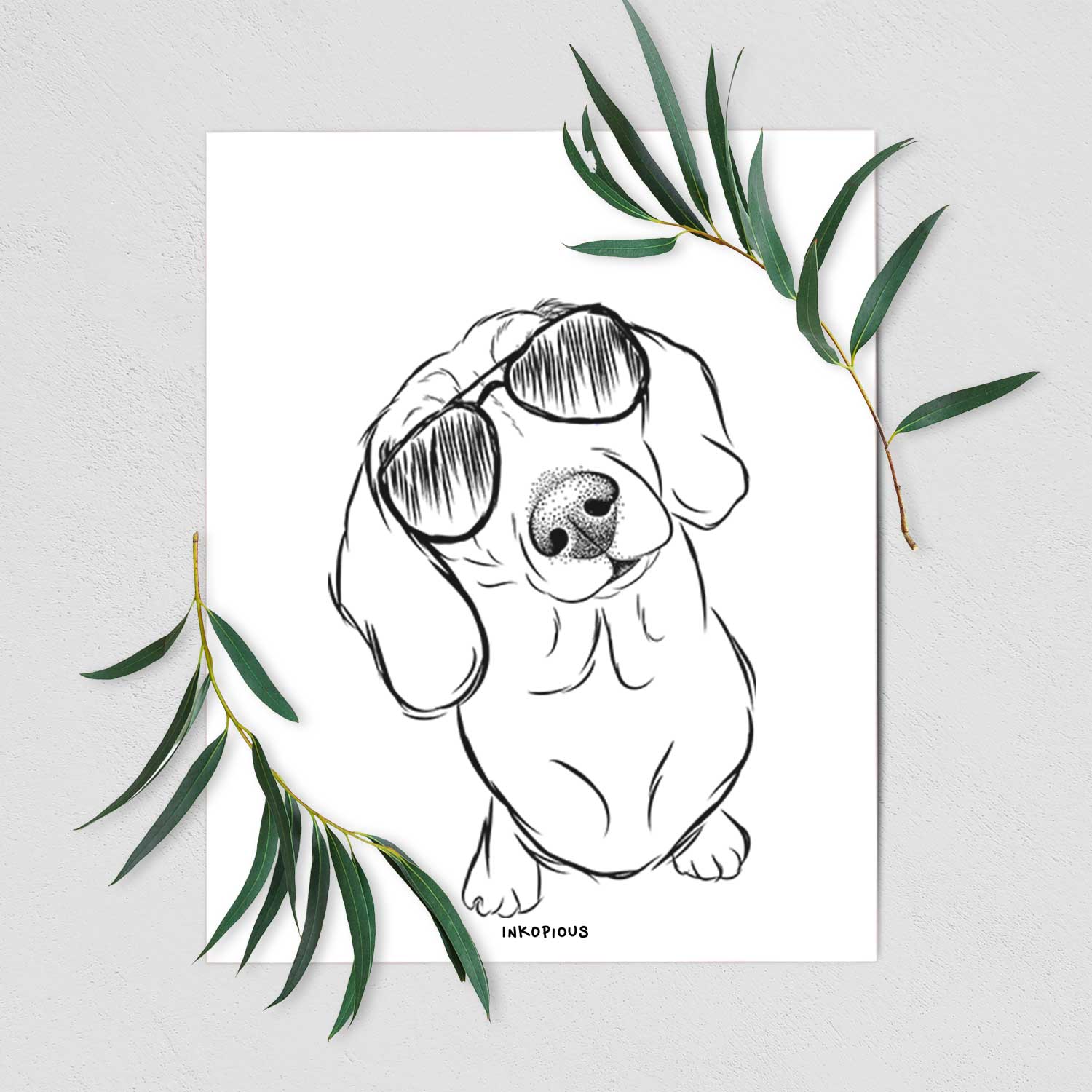 Bill the Dachshund Art Print