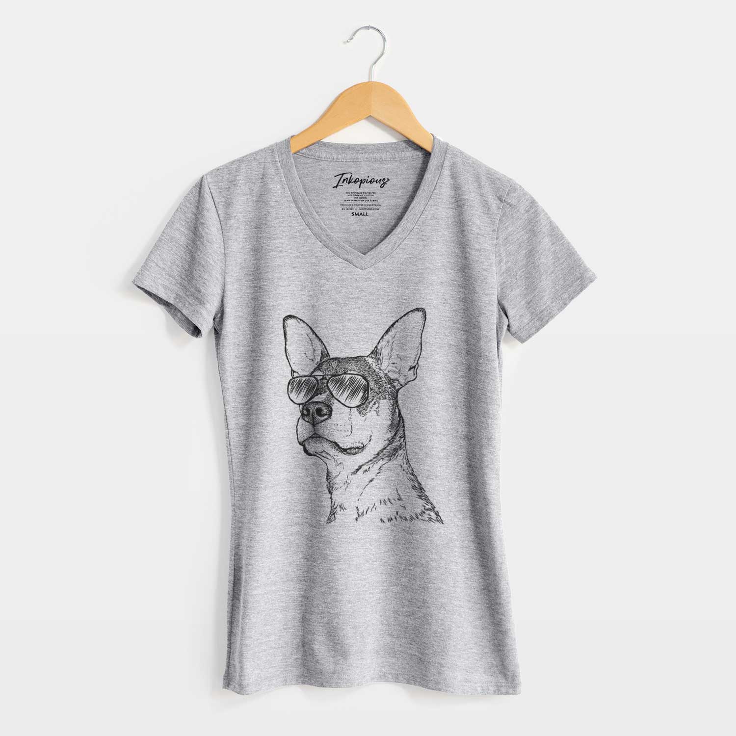 Aviator Bill the Heeler Mix - Women's V-neck Shirt