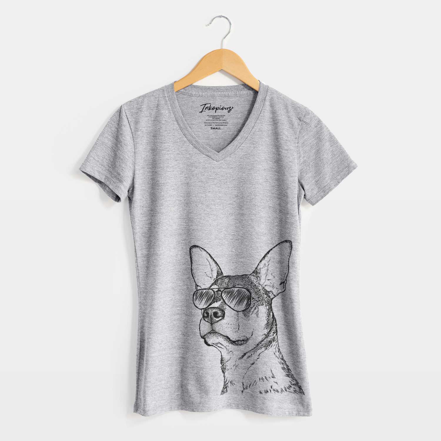 Aviator Bill the Heeler Mix - Women's V-neck Shirt