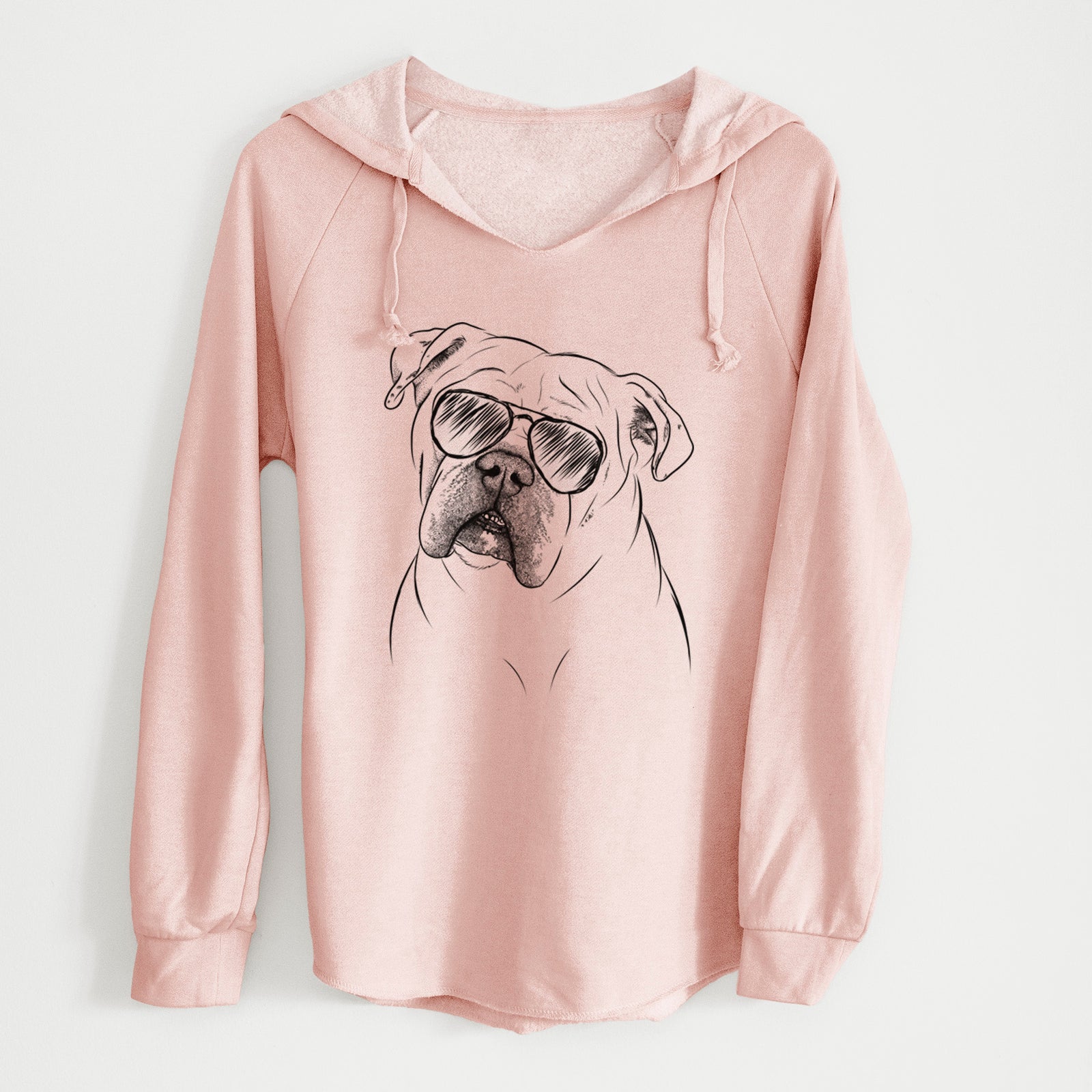 Aviator Blossom the English Bulldog - Cali Wave Hooded Sweatshirt