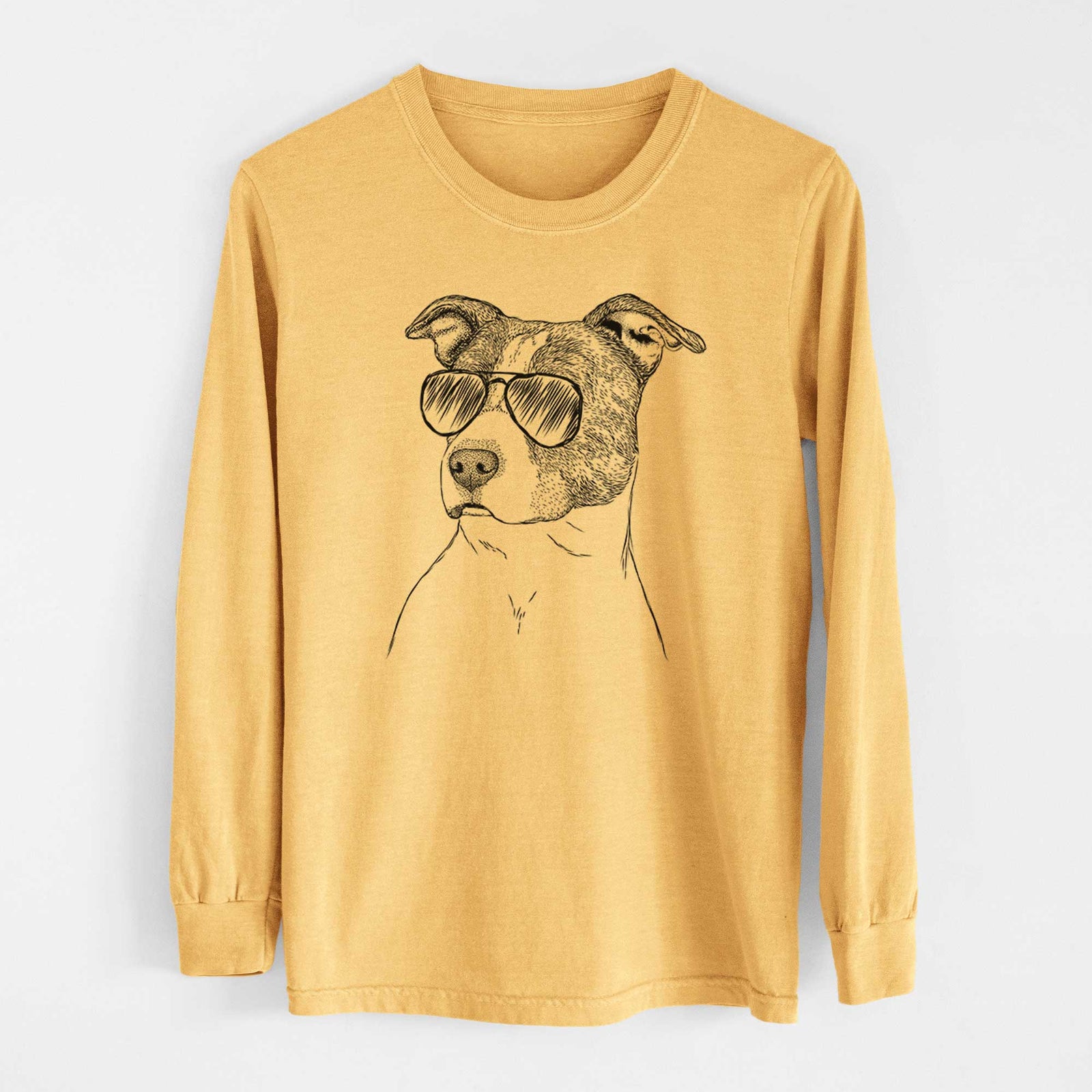 Aviators Blu the Pitbull - Heavyweight 100% Cotton Long Sleeve