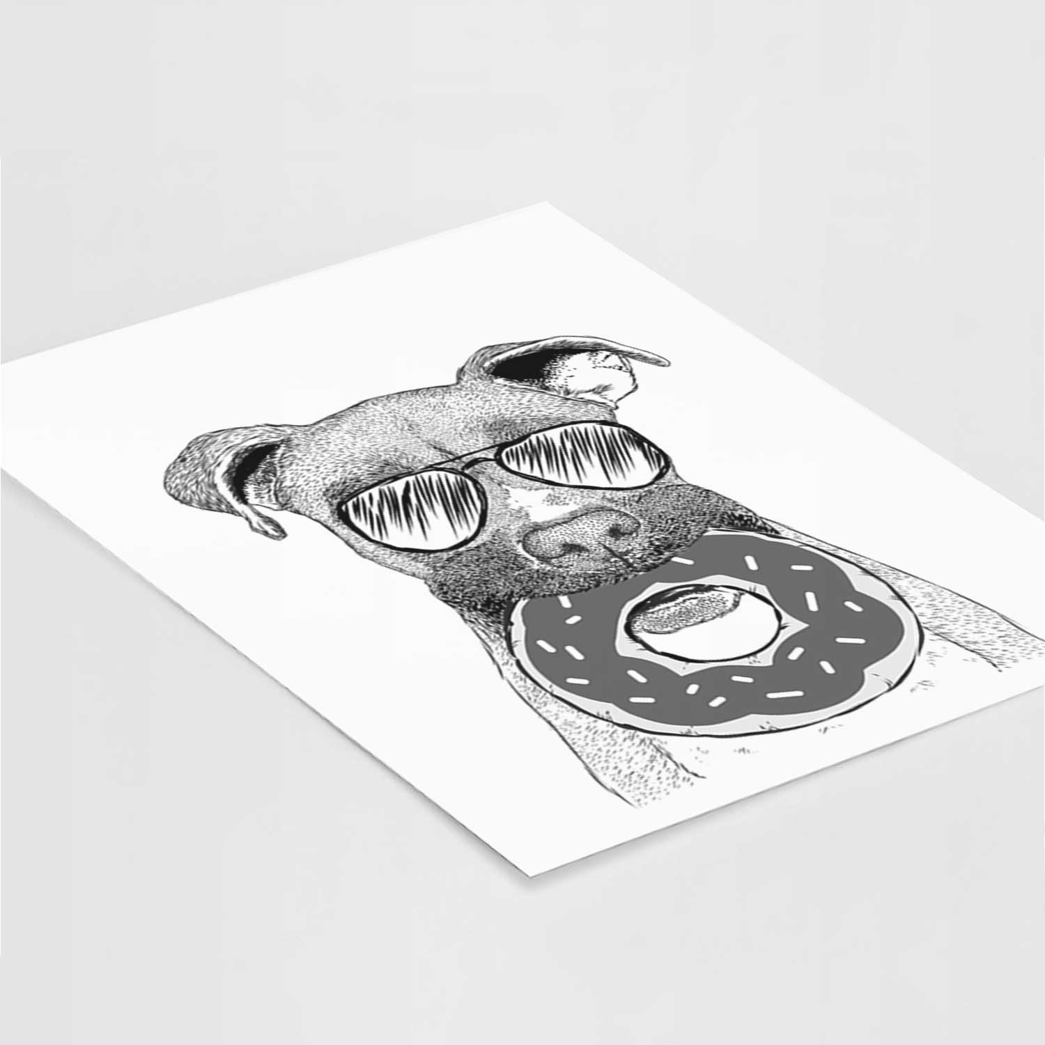 Bo the Boxer Art Print