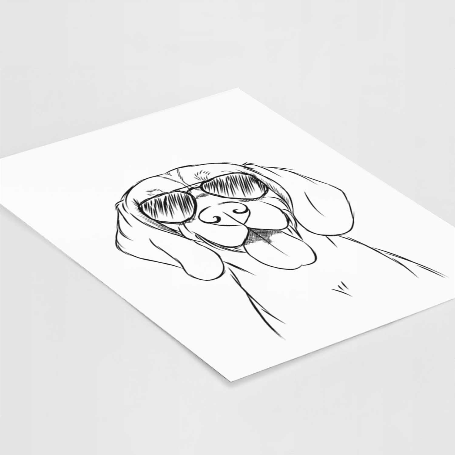 Bogie the Beagle Art Print