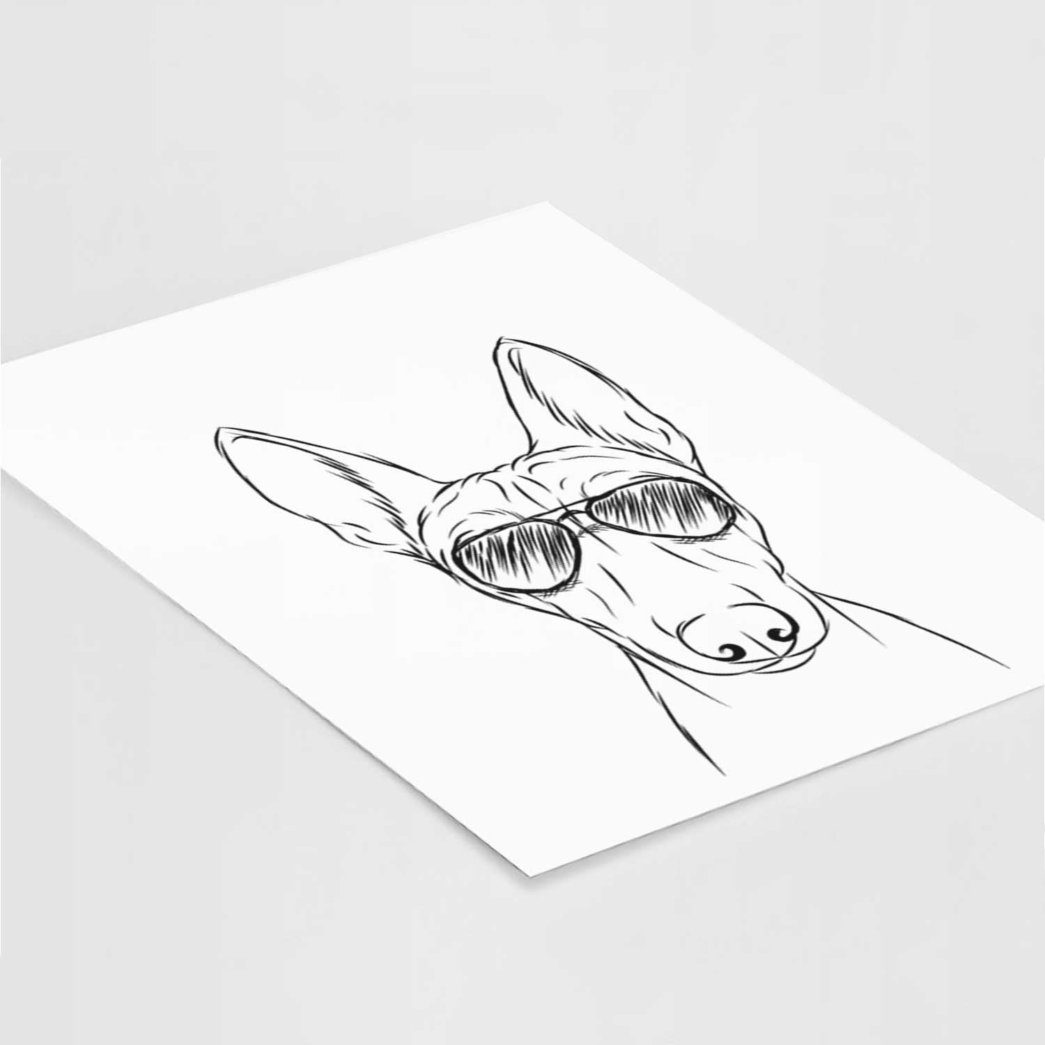 Bonsai the Basenji Art Print
