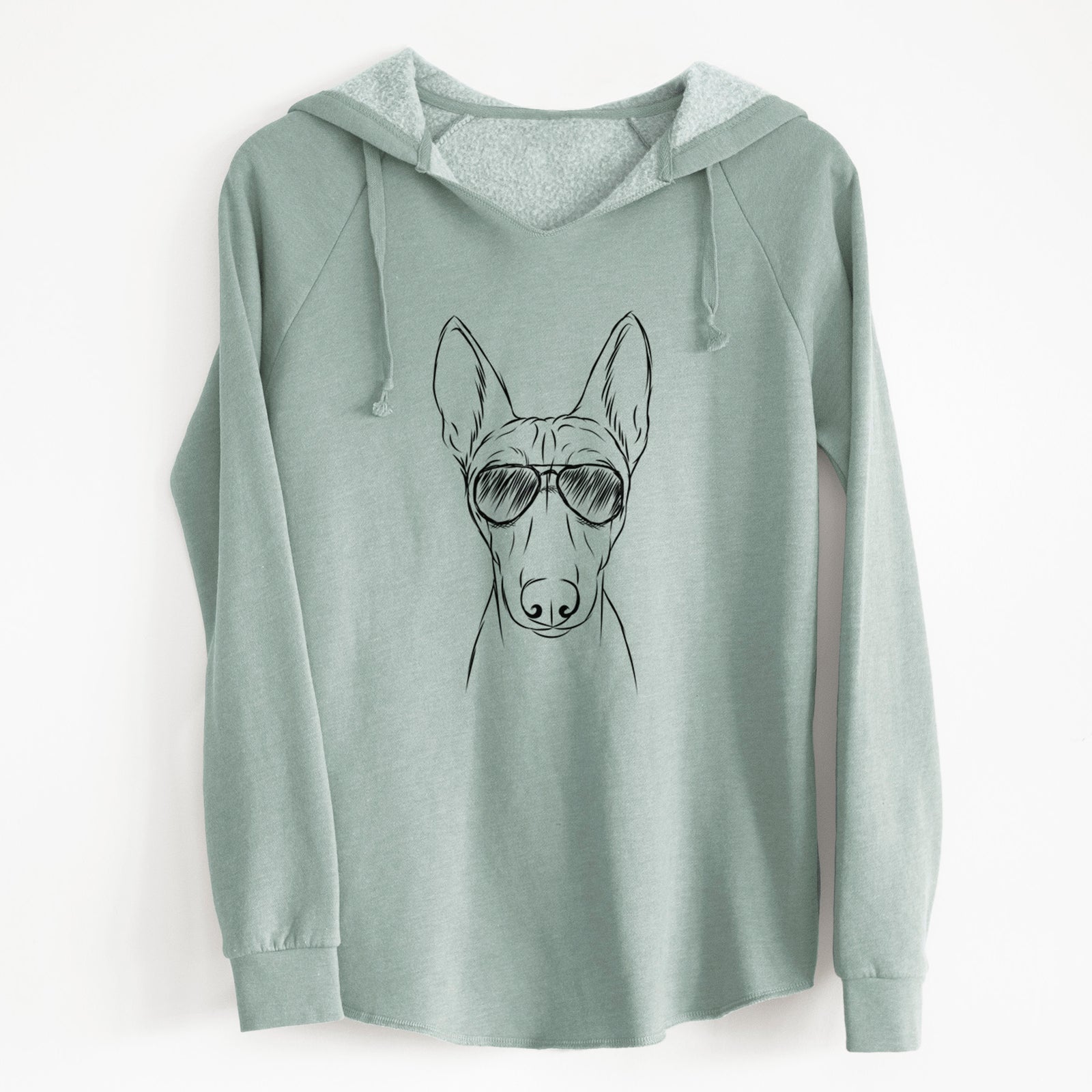 Aviator Bonsai the Basenji - Cali Wave Hooded Sweatshirt