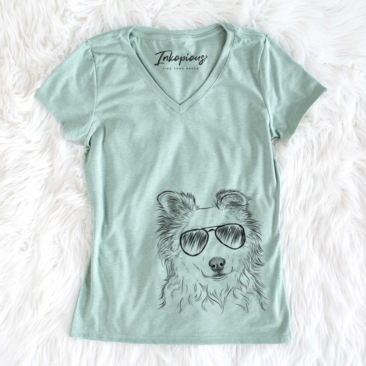 Aviator Bonsai the Mixed Breed - Women's V-neck Shirt
