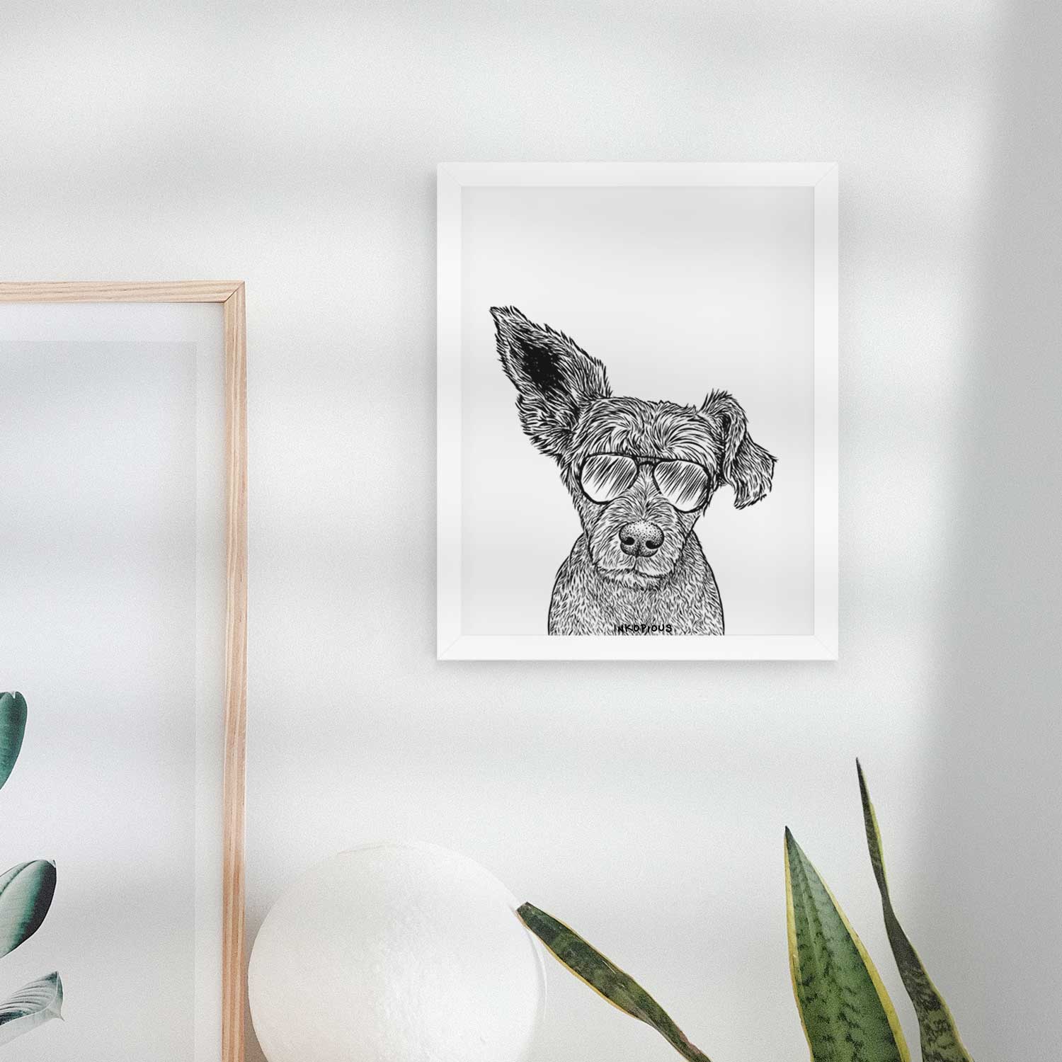 Boodles the Schnauzer Mix Art Print