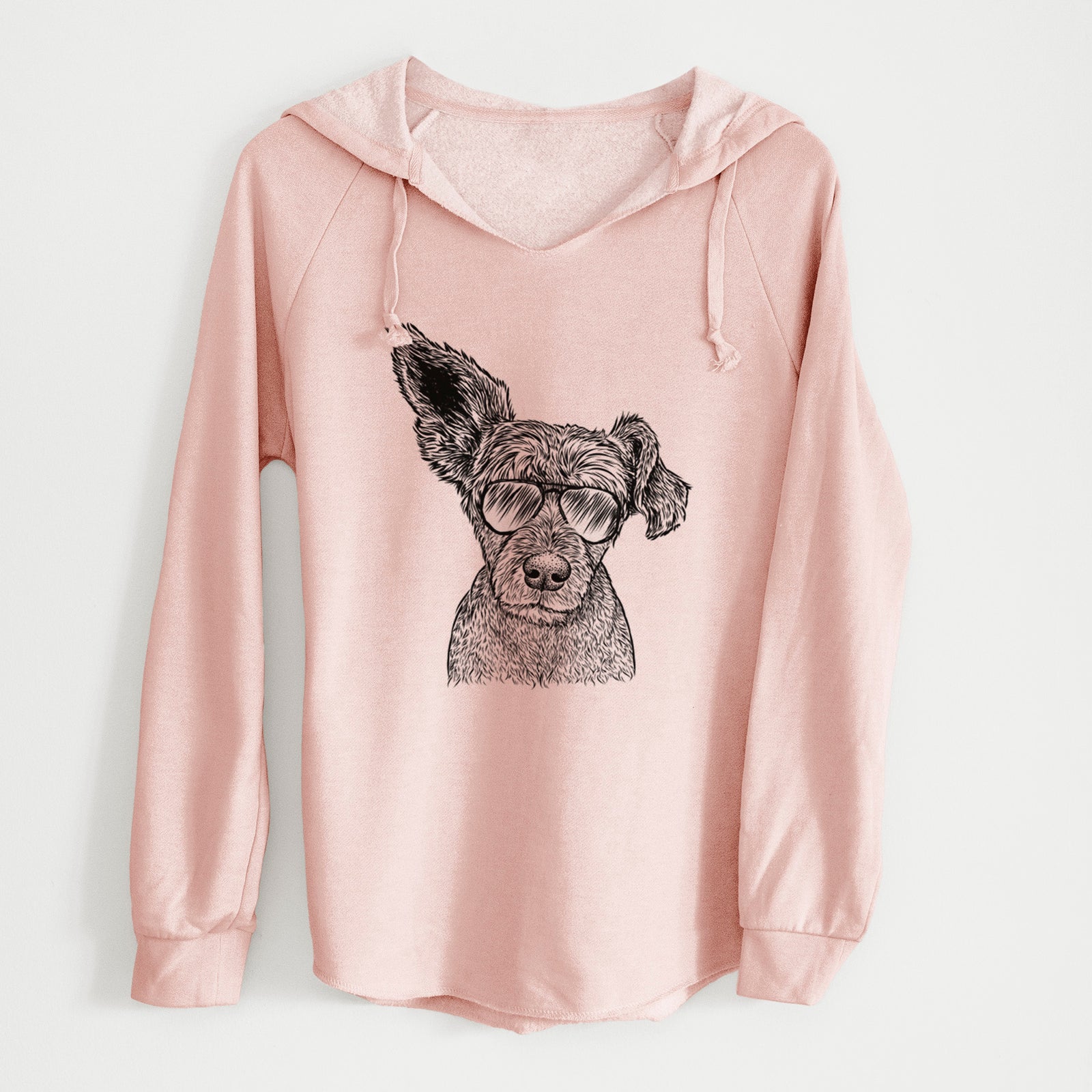 Aviator Boodles the Schnauzer Mix - Cali Wave Hooded Sweatshirt