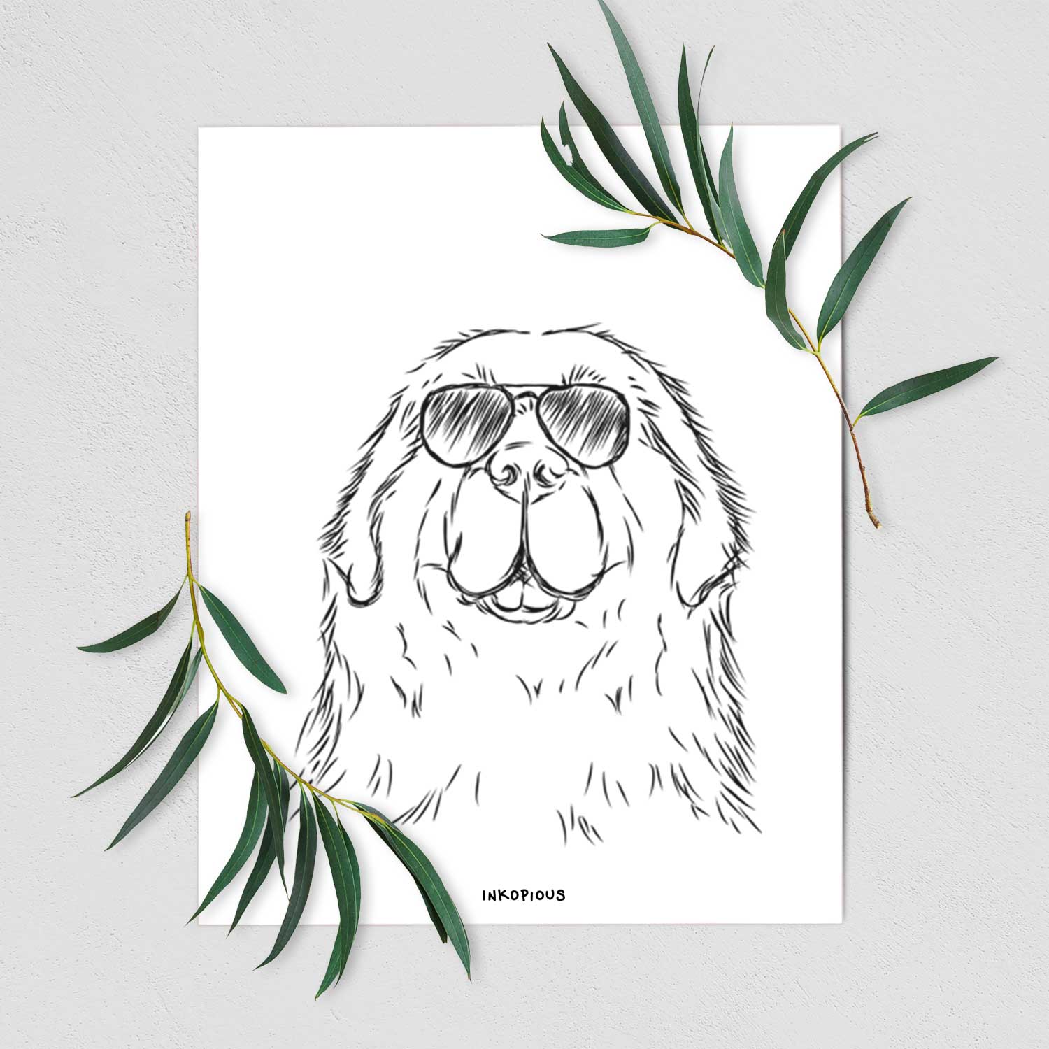 Boomer the Newfoundland Art Print
